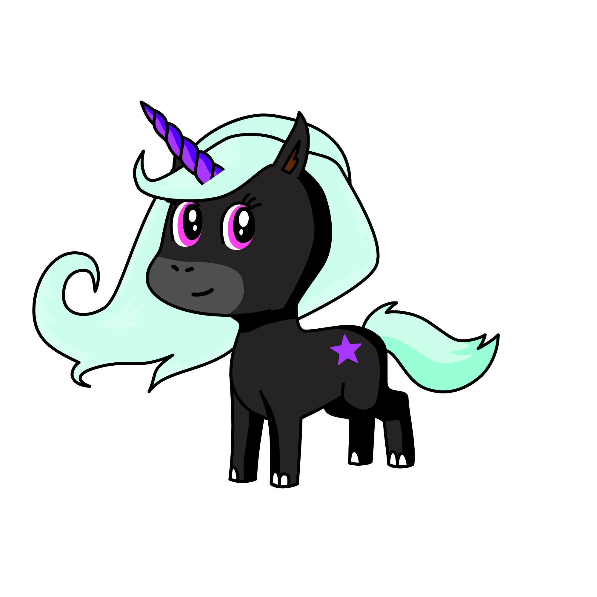 Midnight, the unicorn