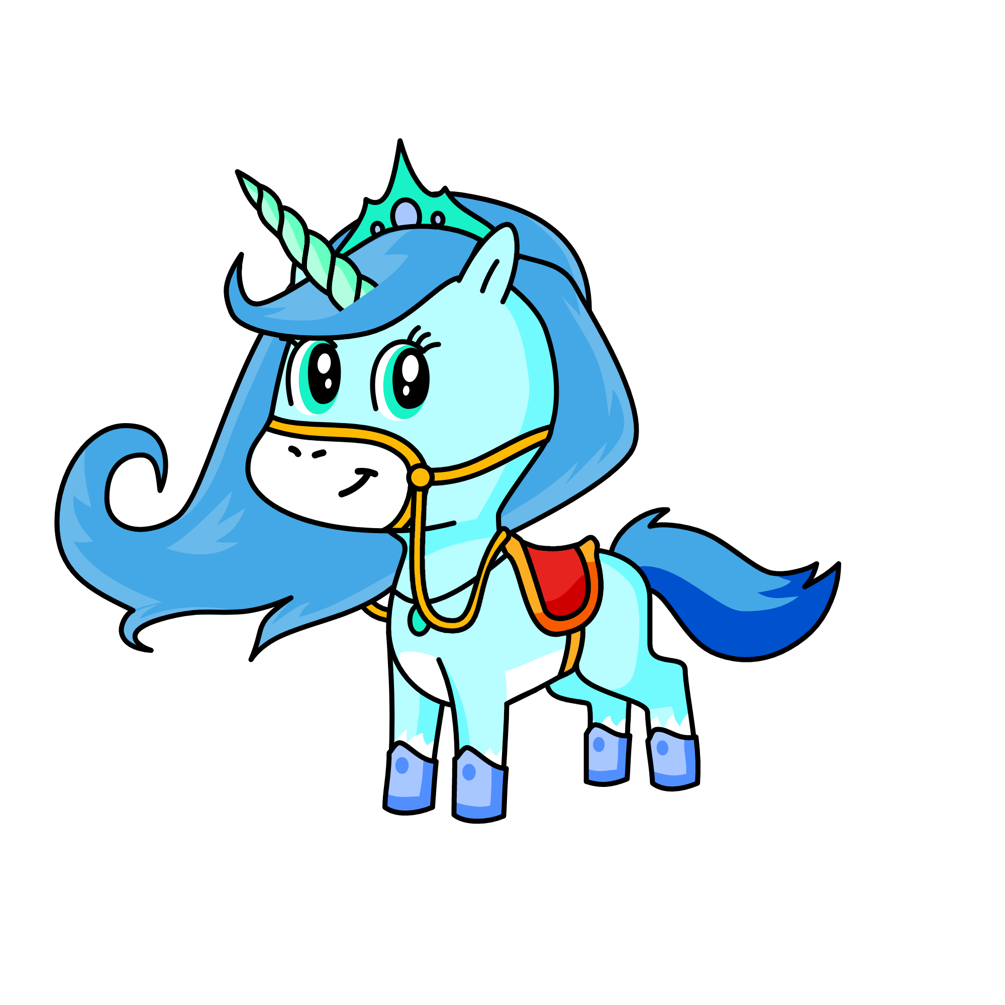 Snowny, the unicorn