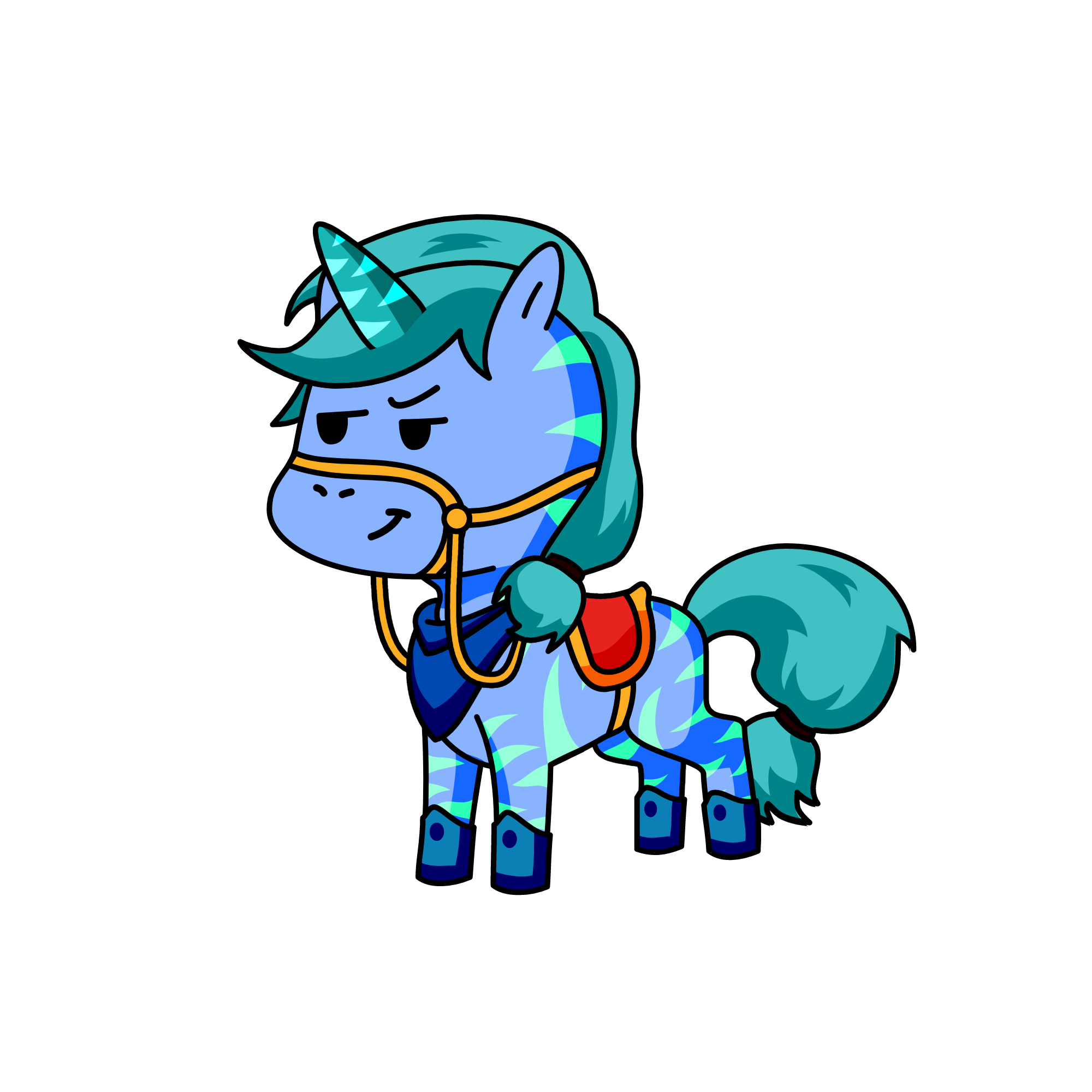 Stripy, the unicorn