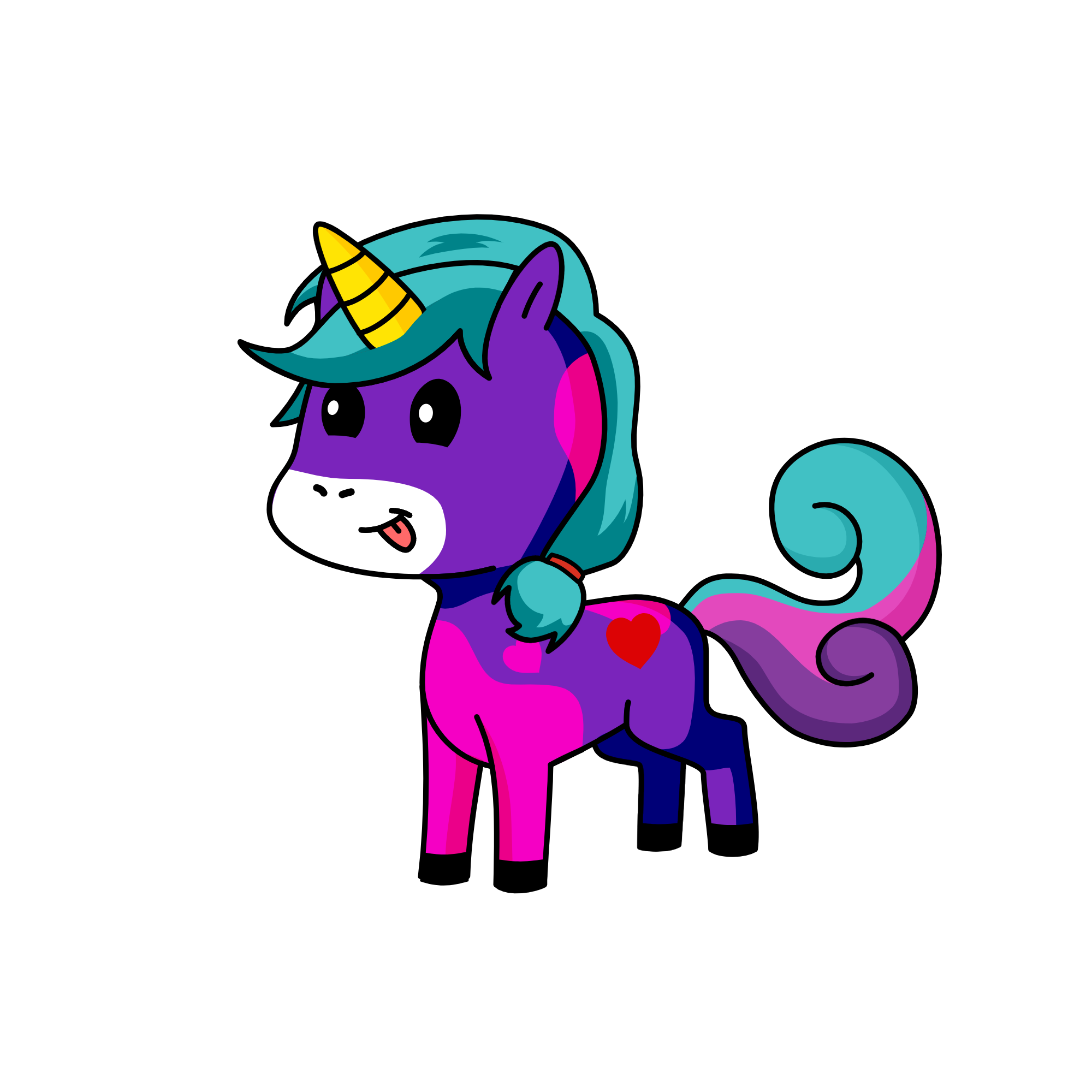 happy, the unicorn