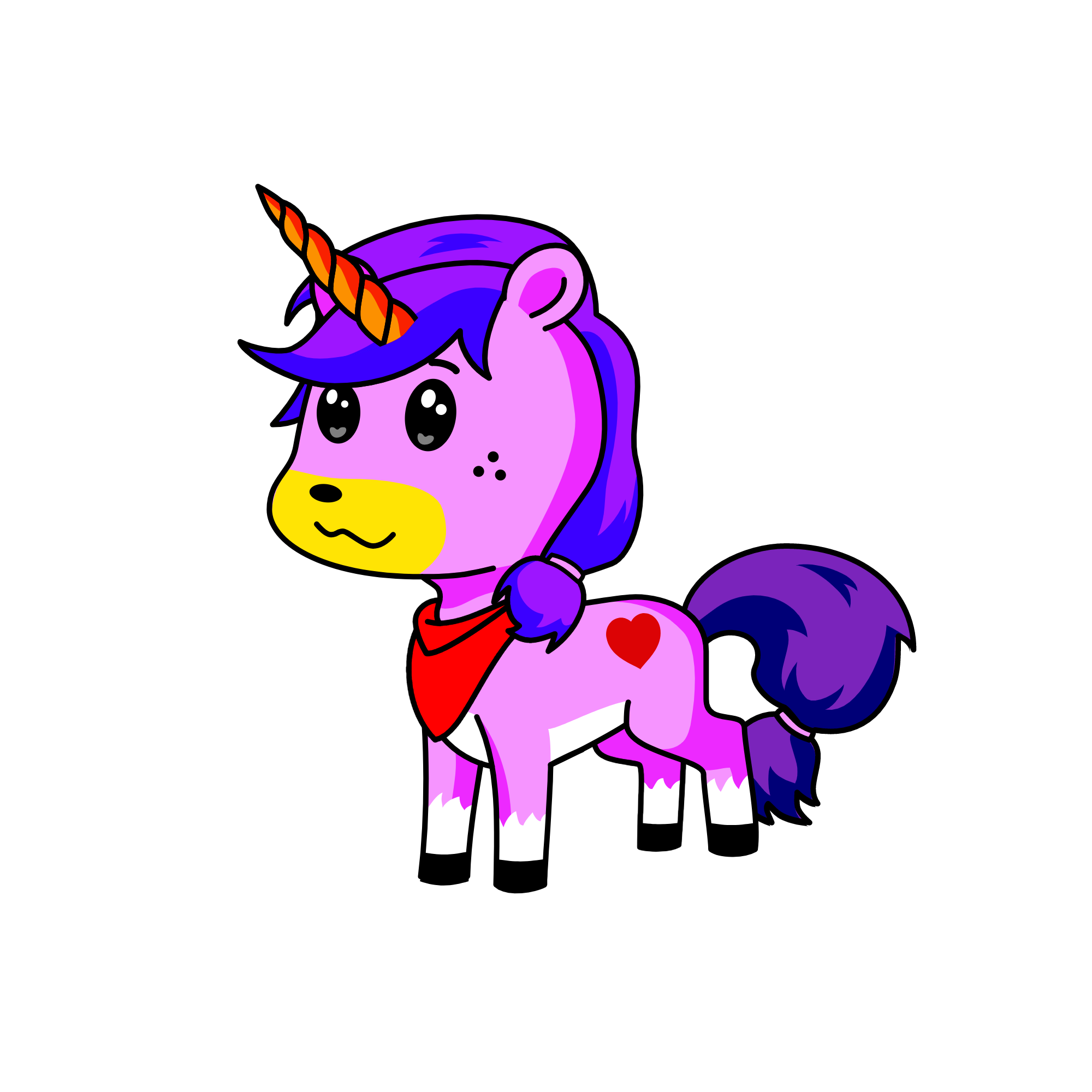 Quiuti Puf, the unicorn