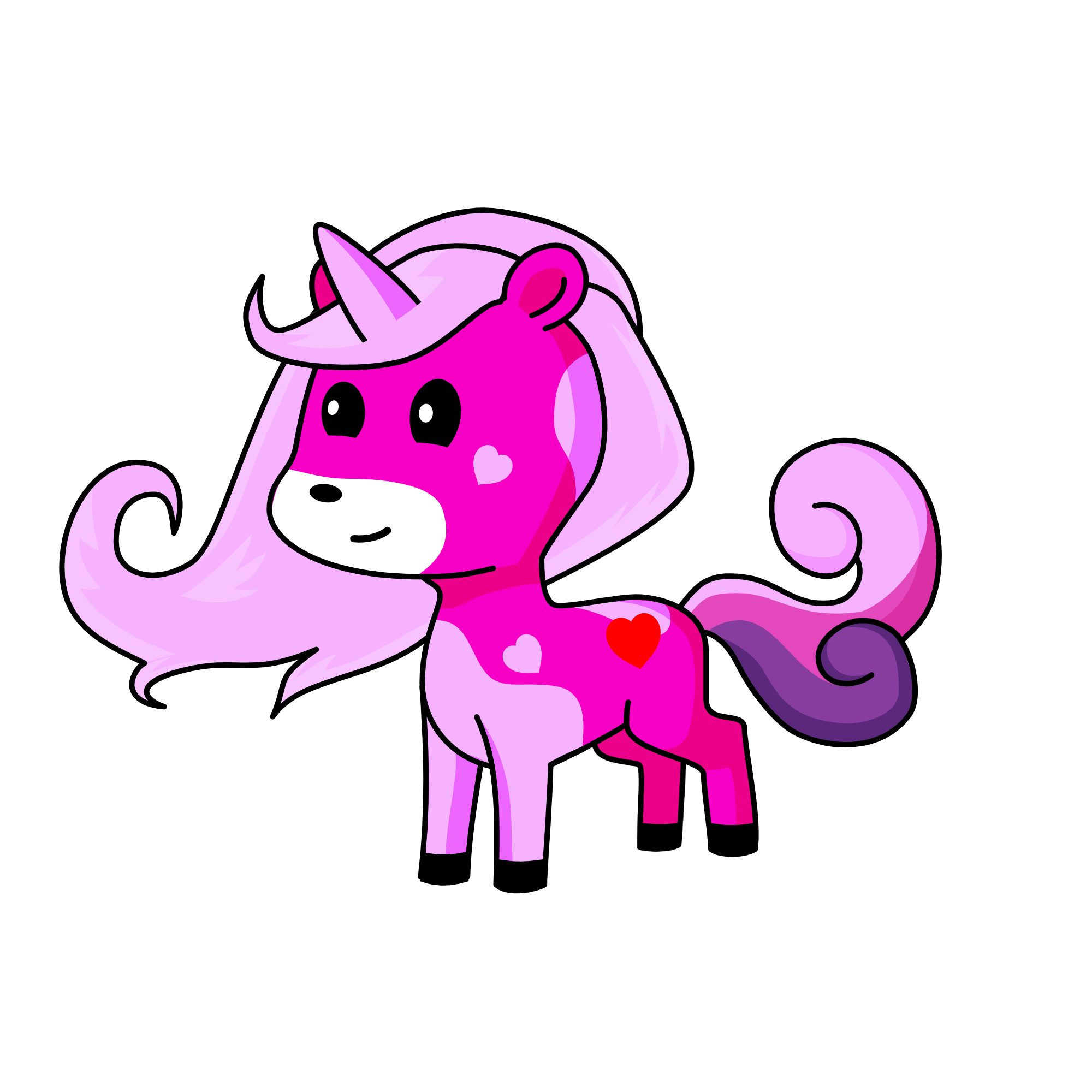 Strawberry Heart, the unicorn