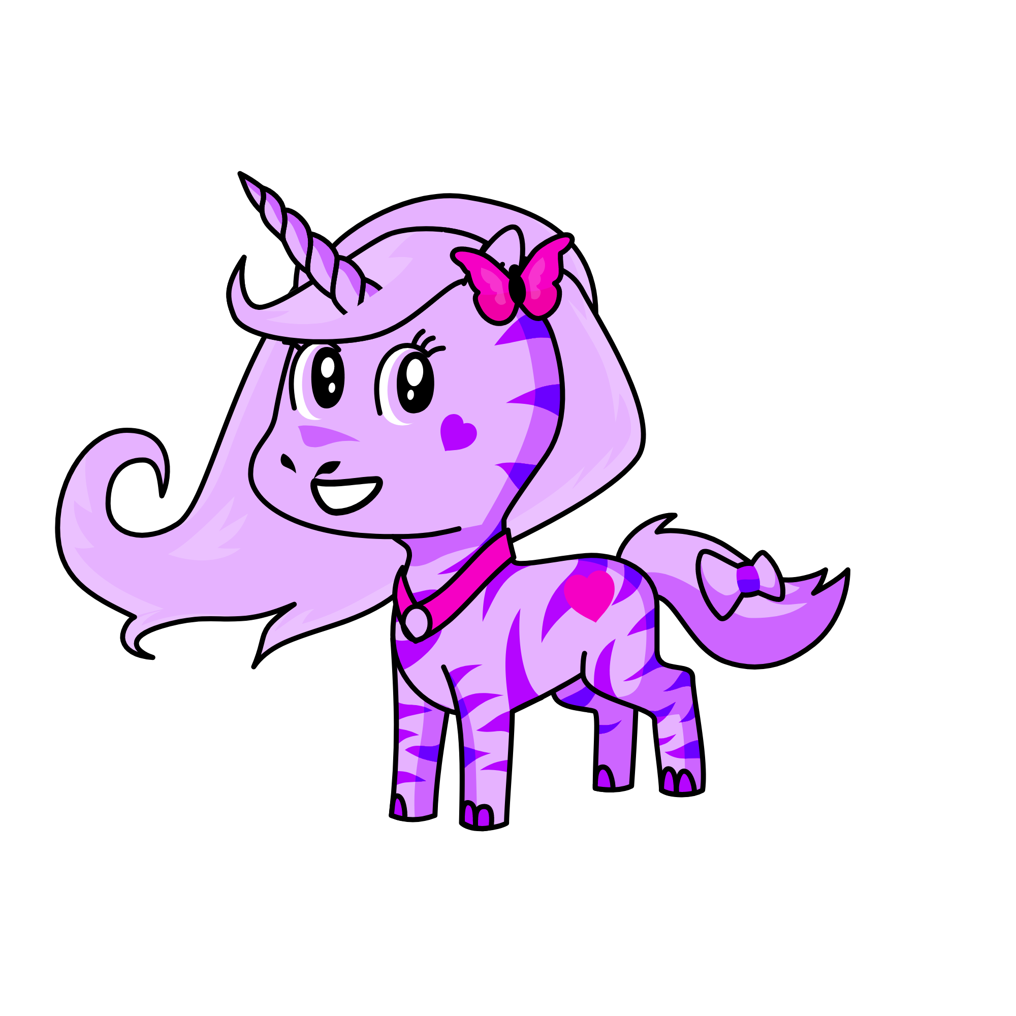 pink, the unicorn
