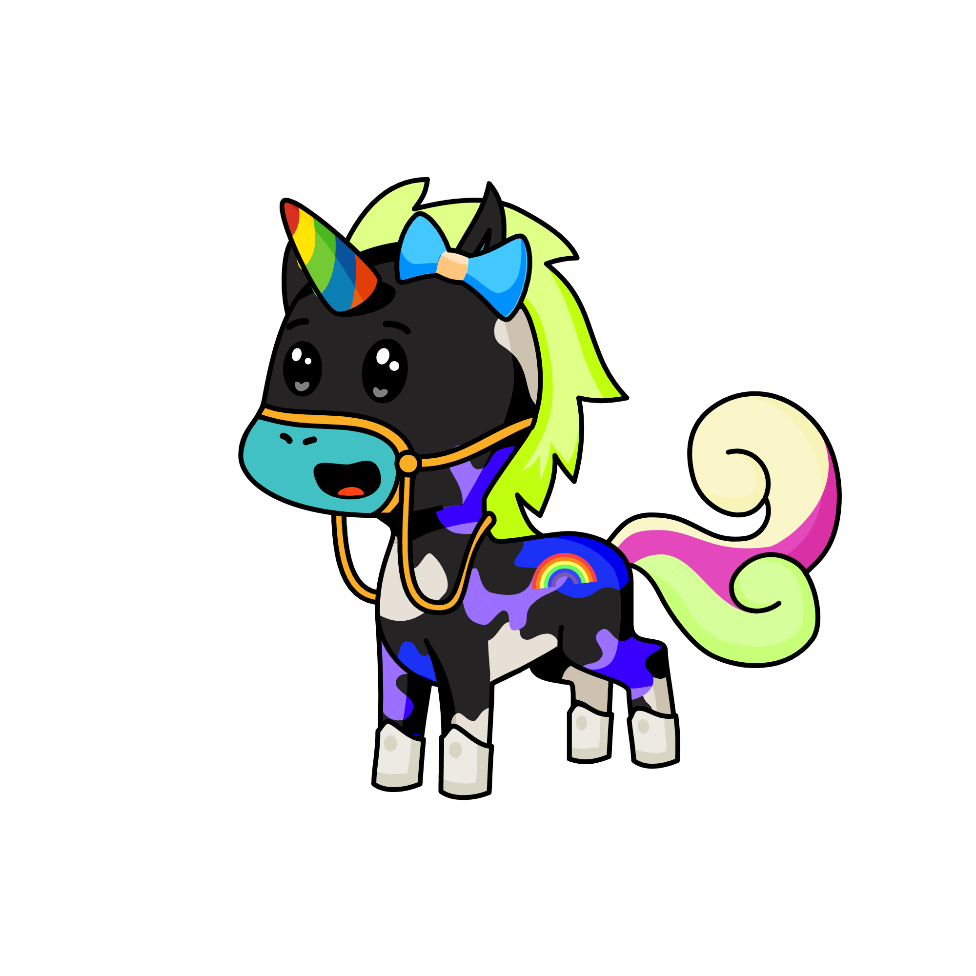 Coloury, the unicorn