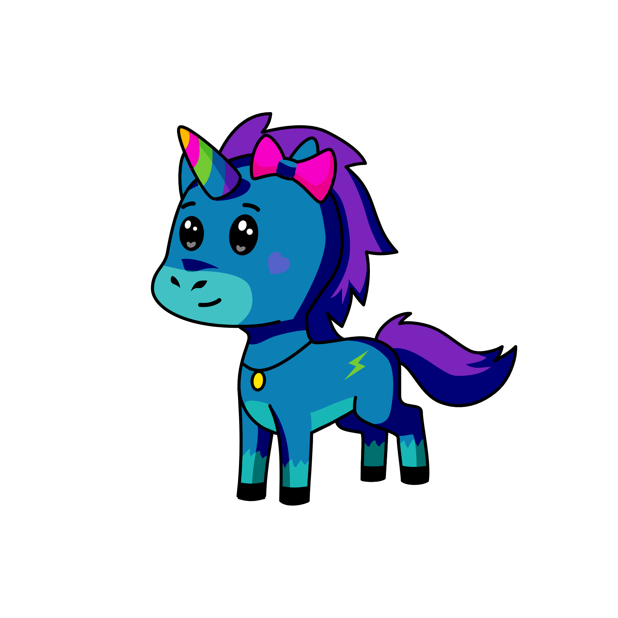 Lightning love, the unicorn