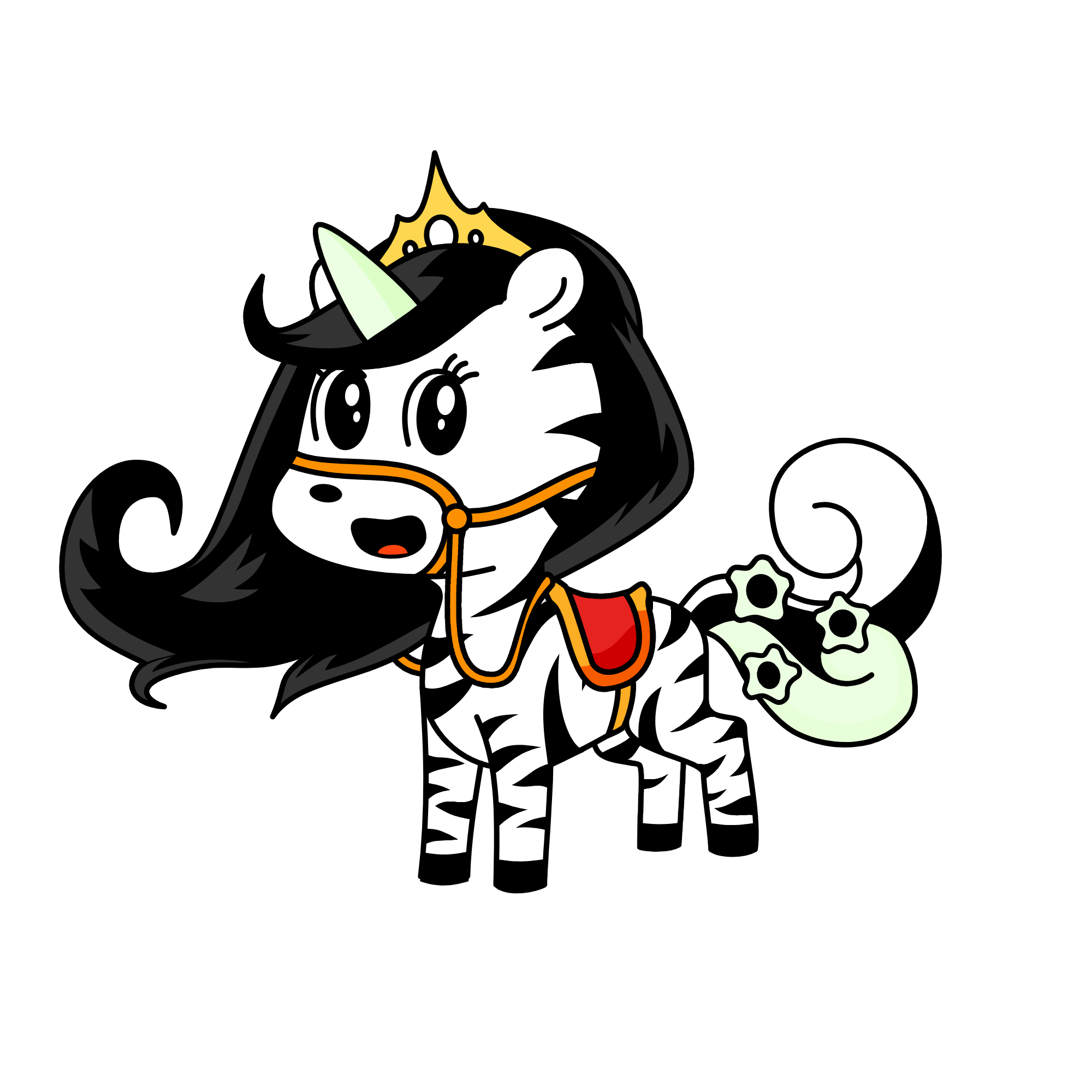 zebra, the unicorn
