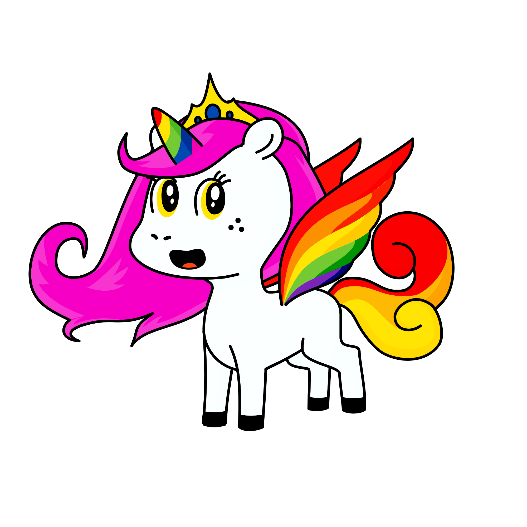 first unicorn with wings, the unicorn