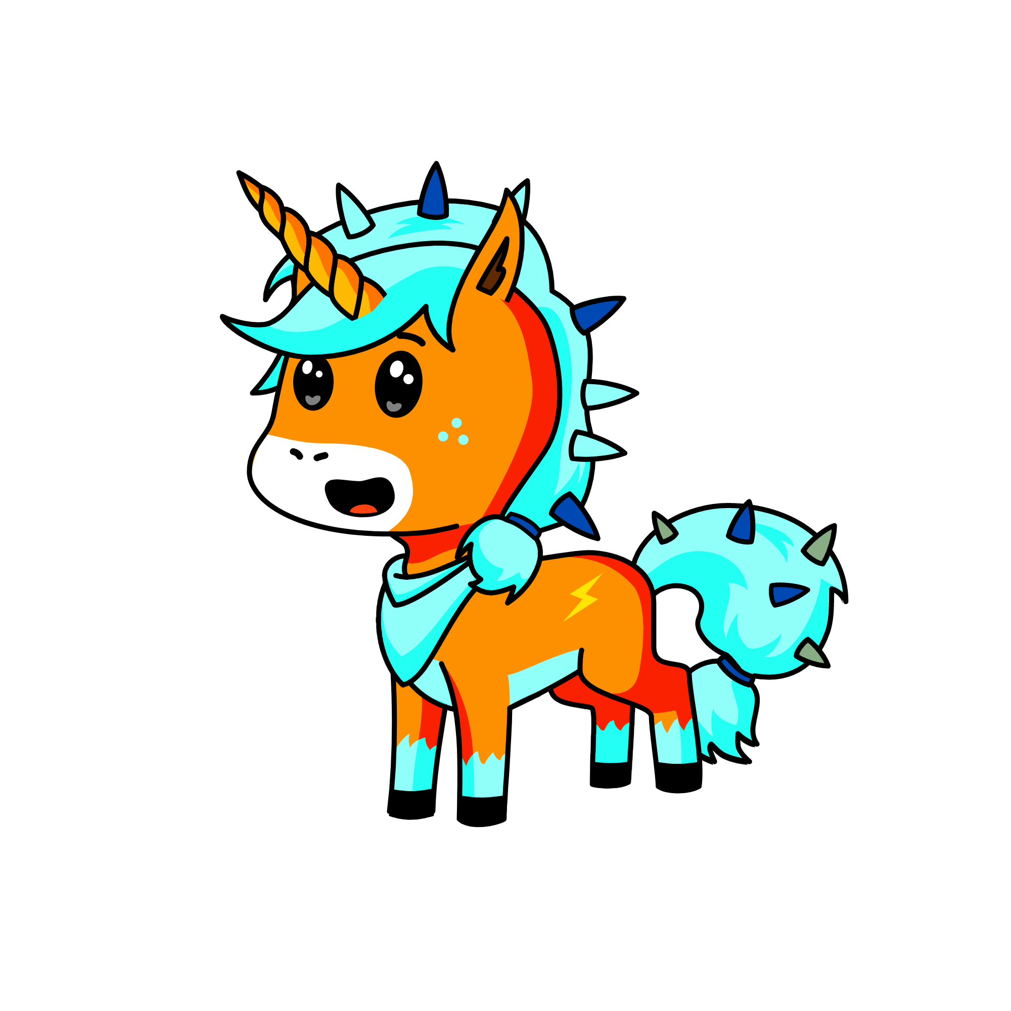 sandy corn, the unicorn