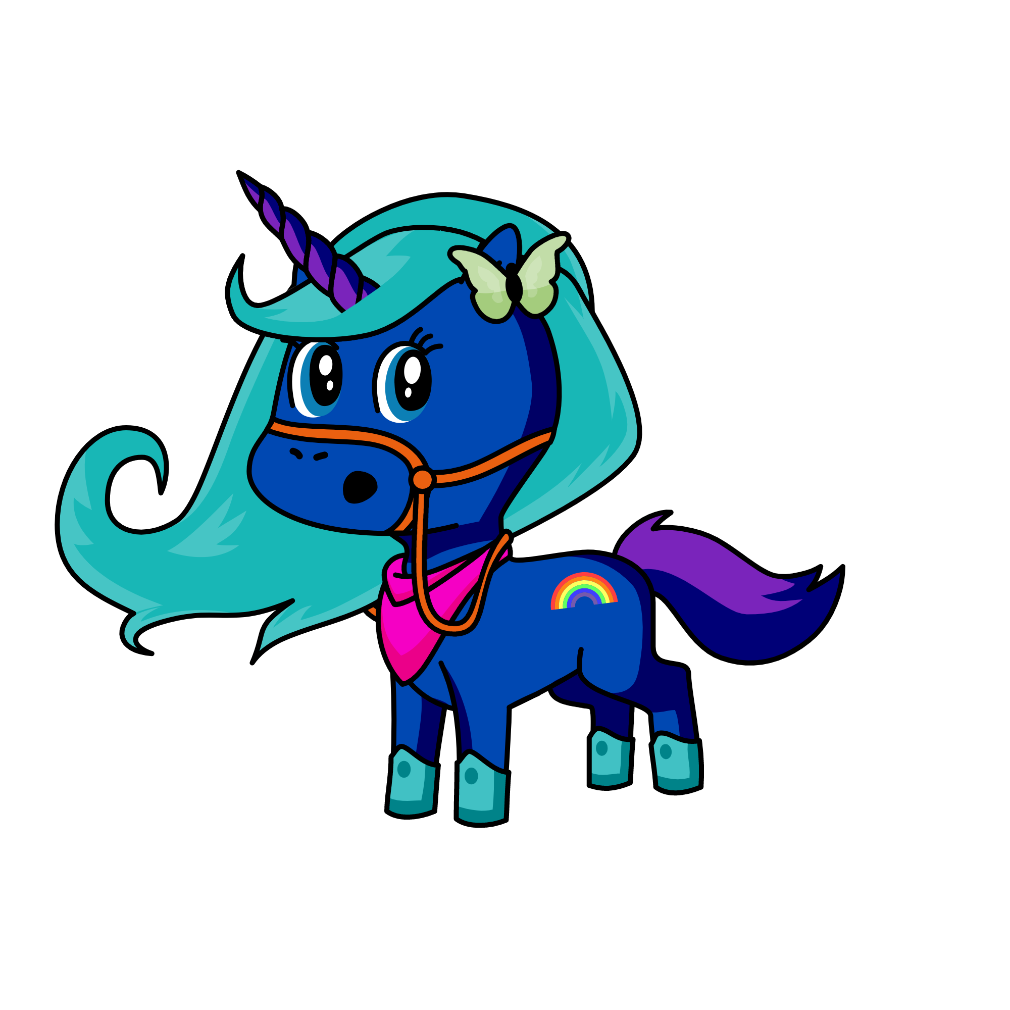 butterfly , the unicorn