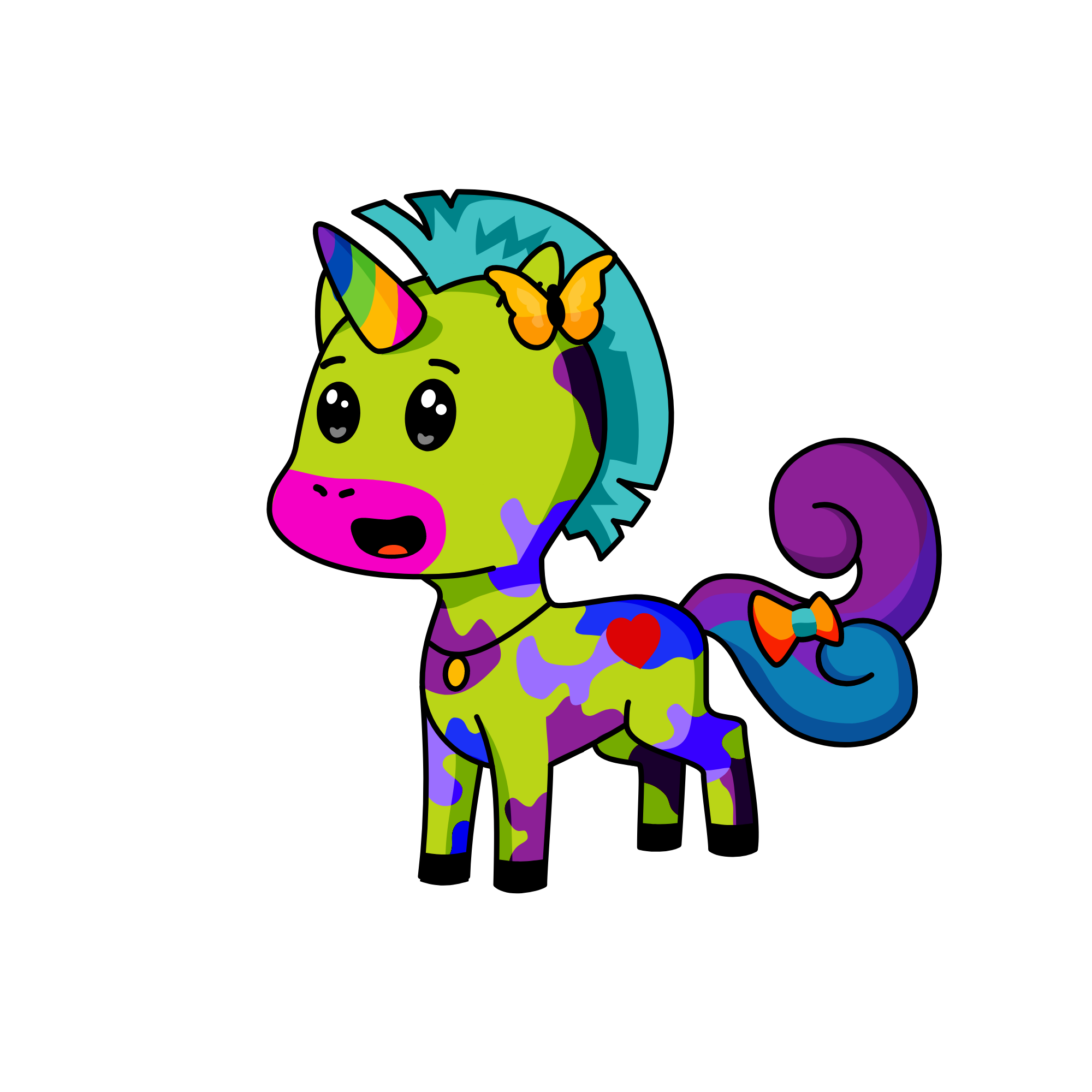Maddie's Birthday Unicorn, the unicorn