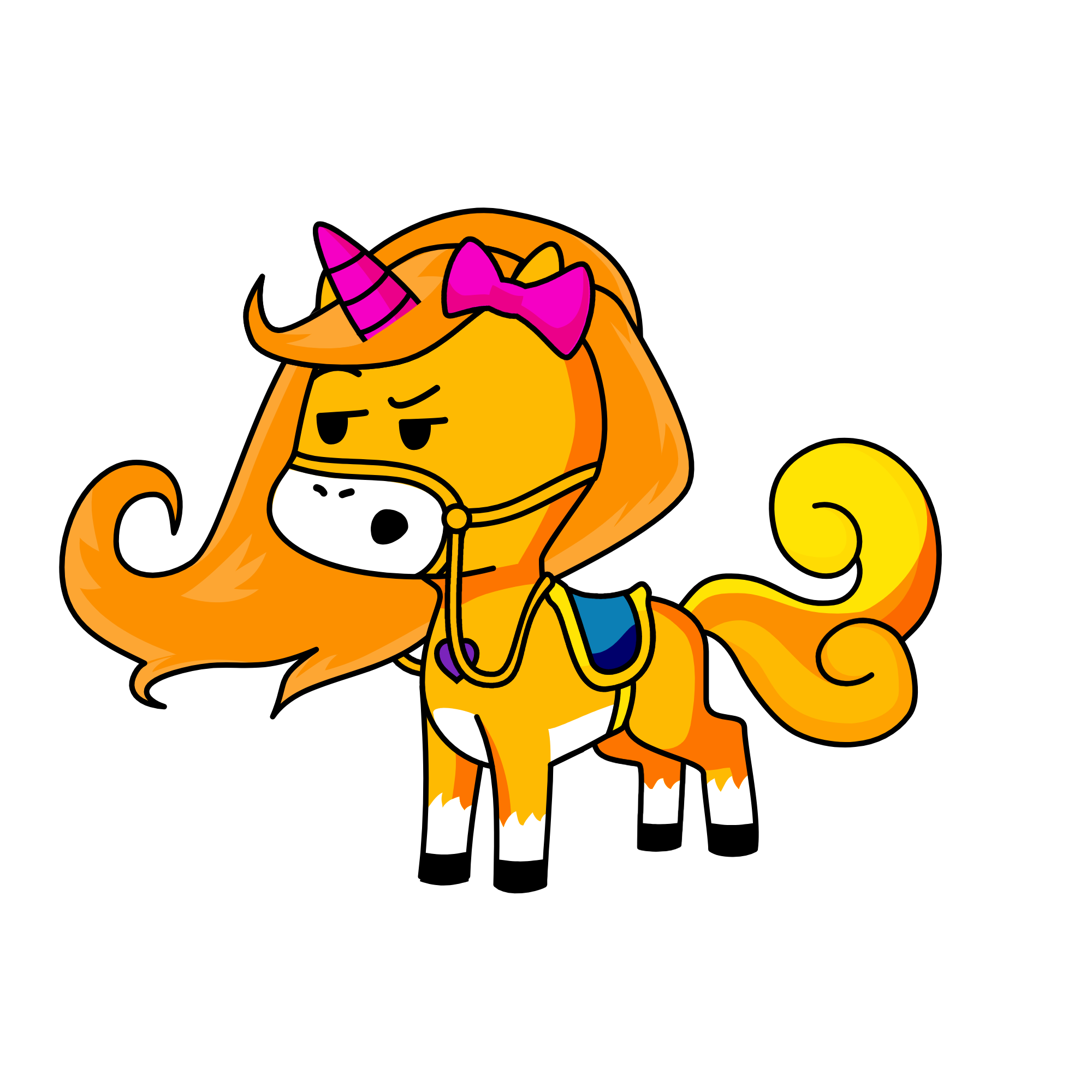 I did not make this it was random, the unicorn