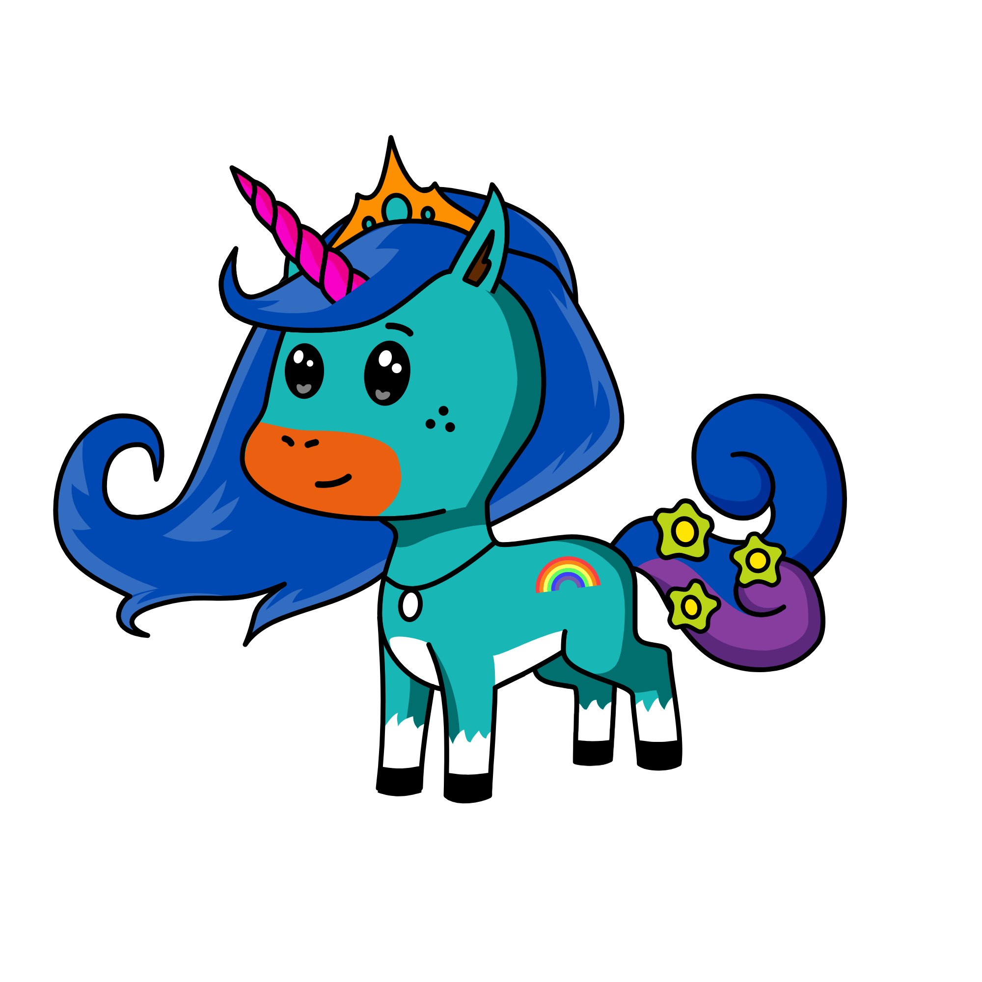 Queen Maria, the unicorn