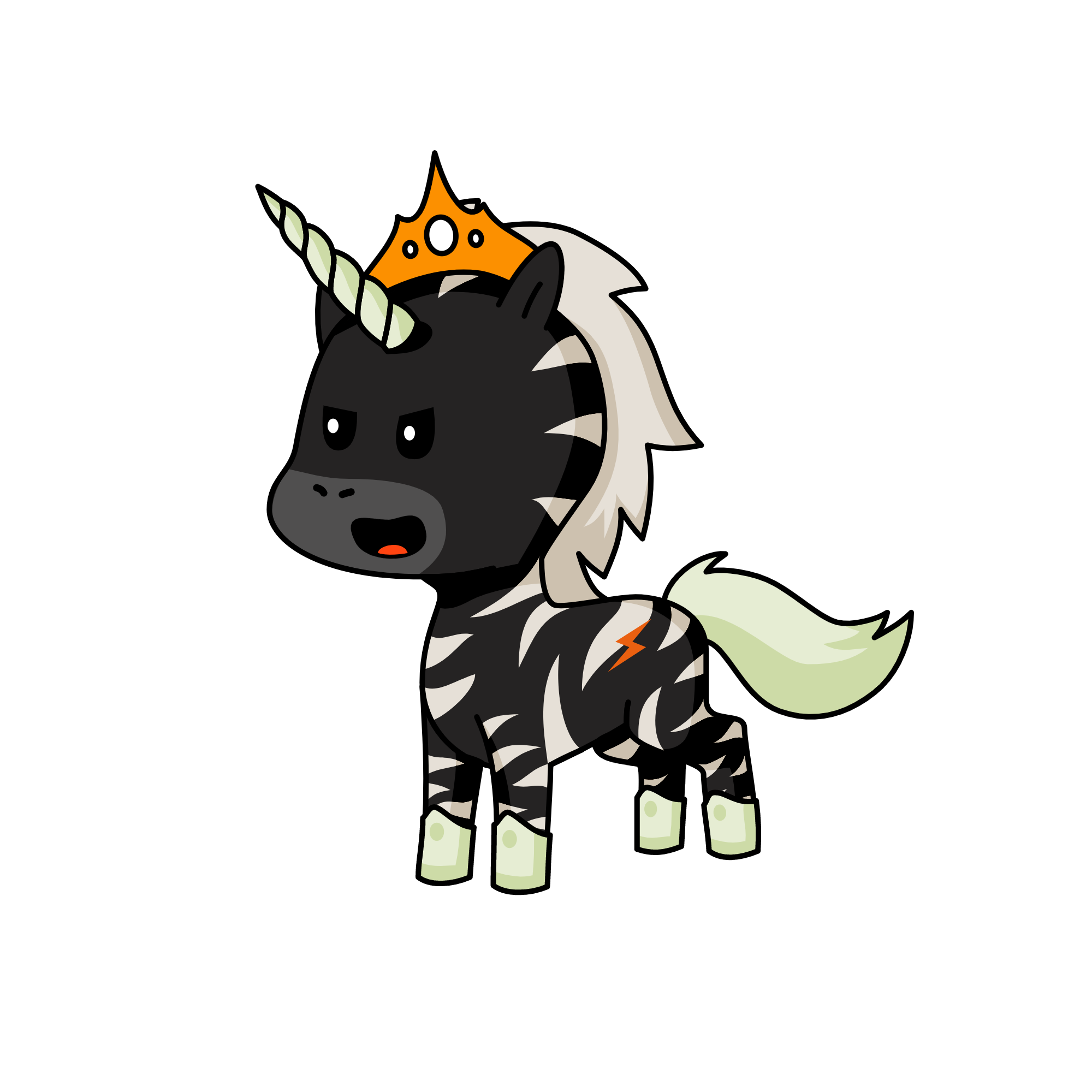 Queen Lightning, the unicorn