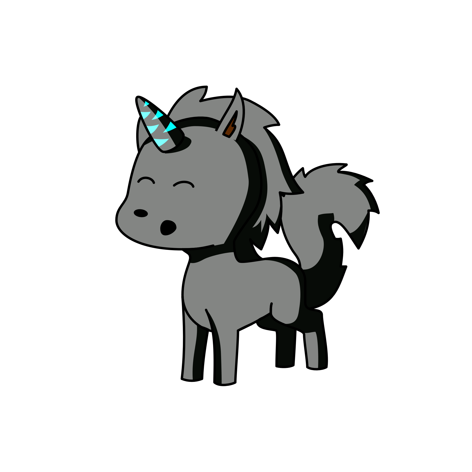 Wolf, the unicorn