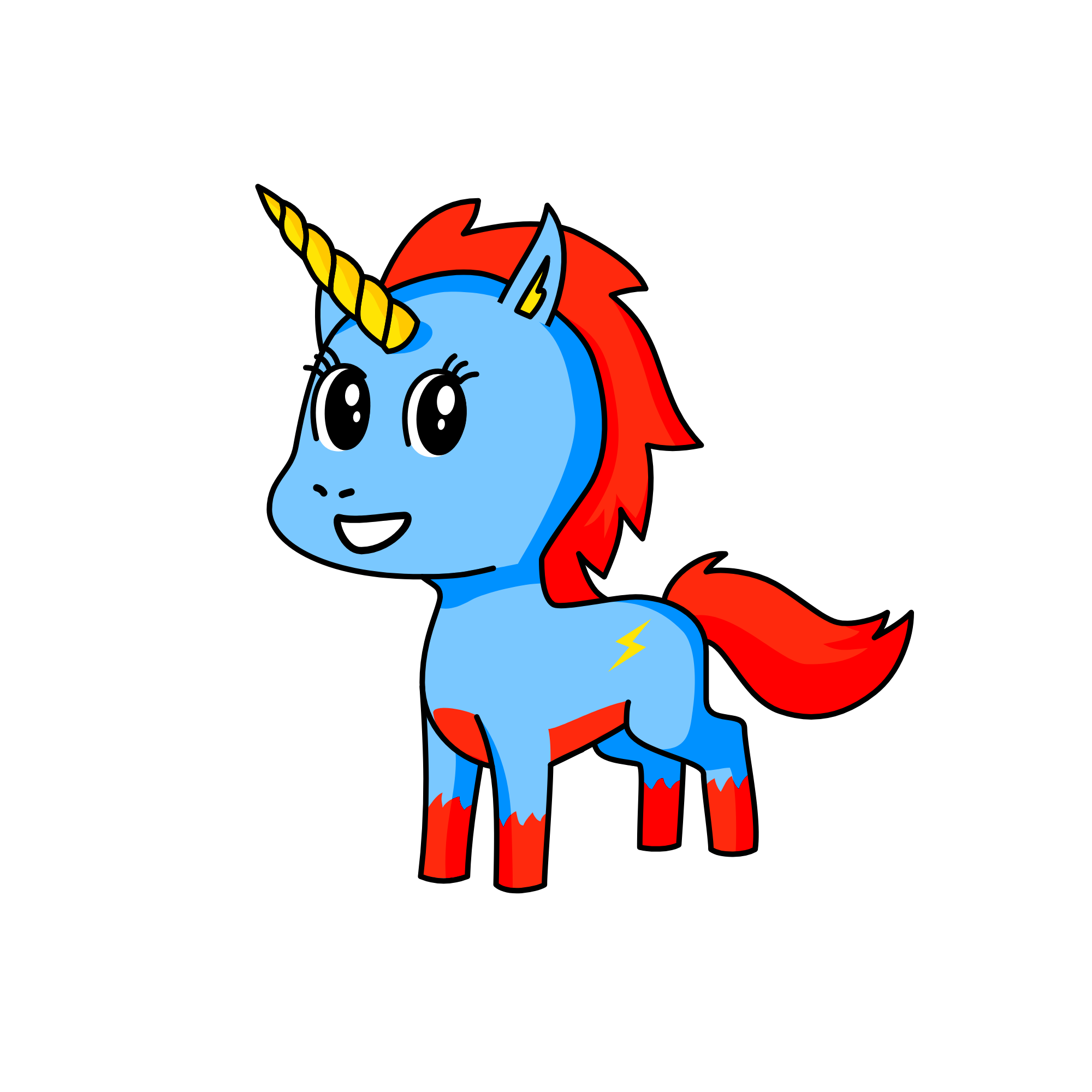 Scooter, the unicorn