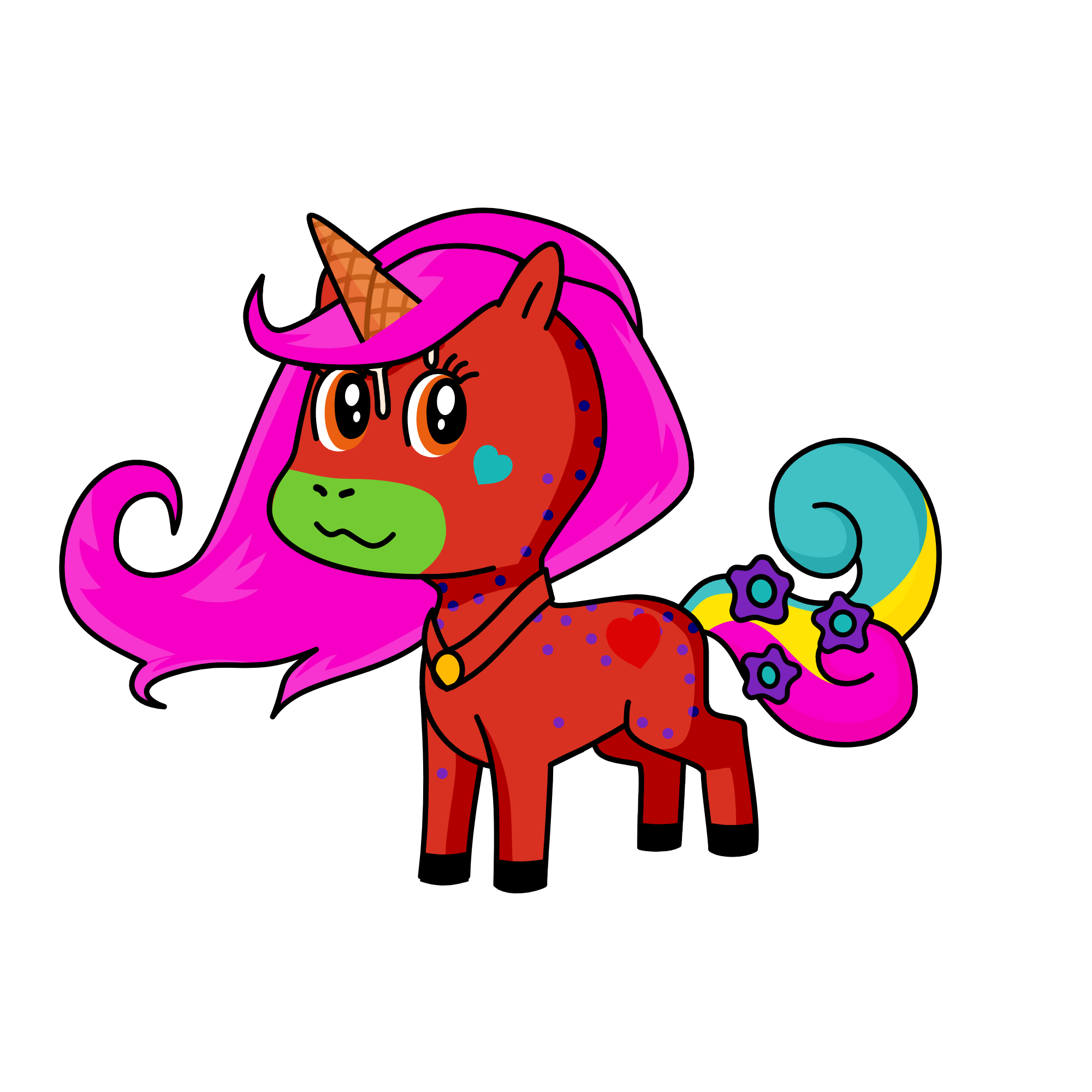 b, the unicorn