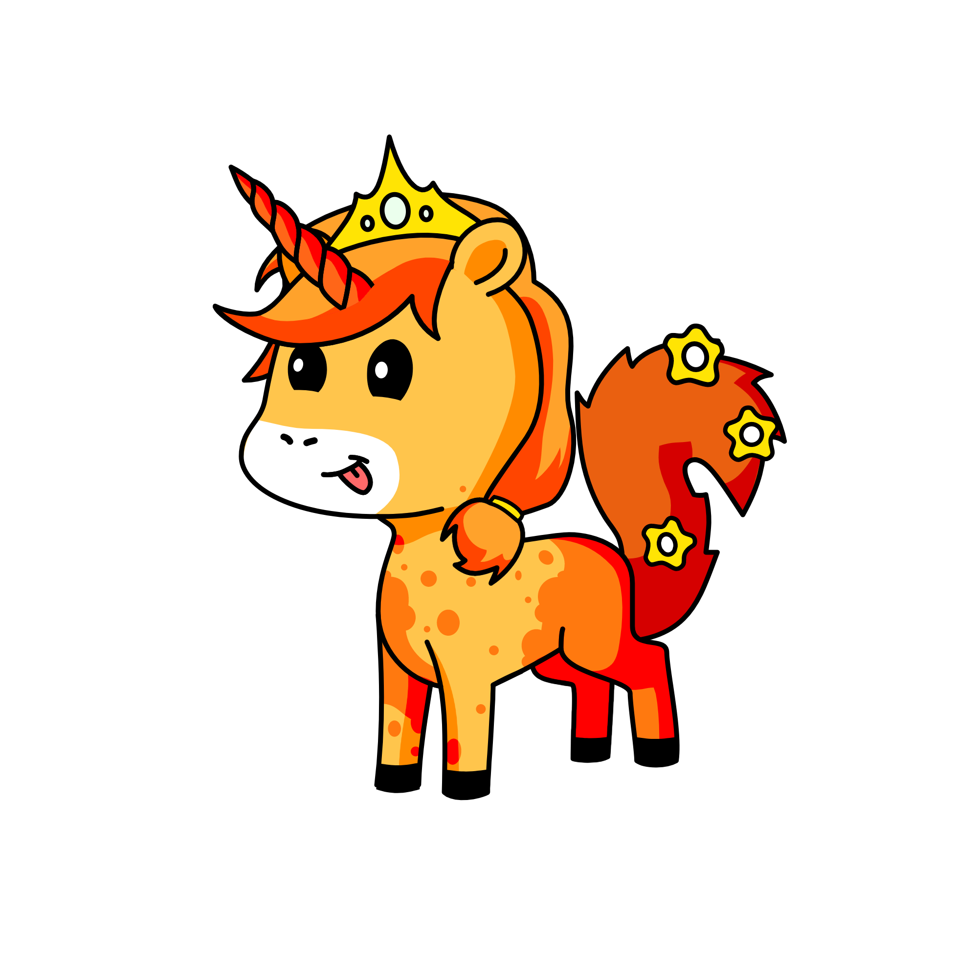 Princess Orange, the unicorn