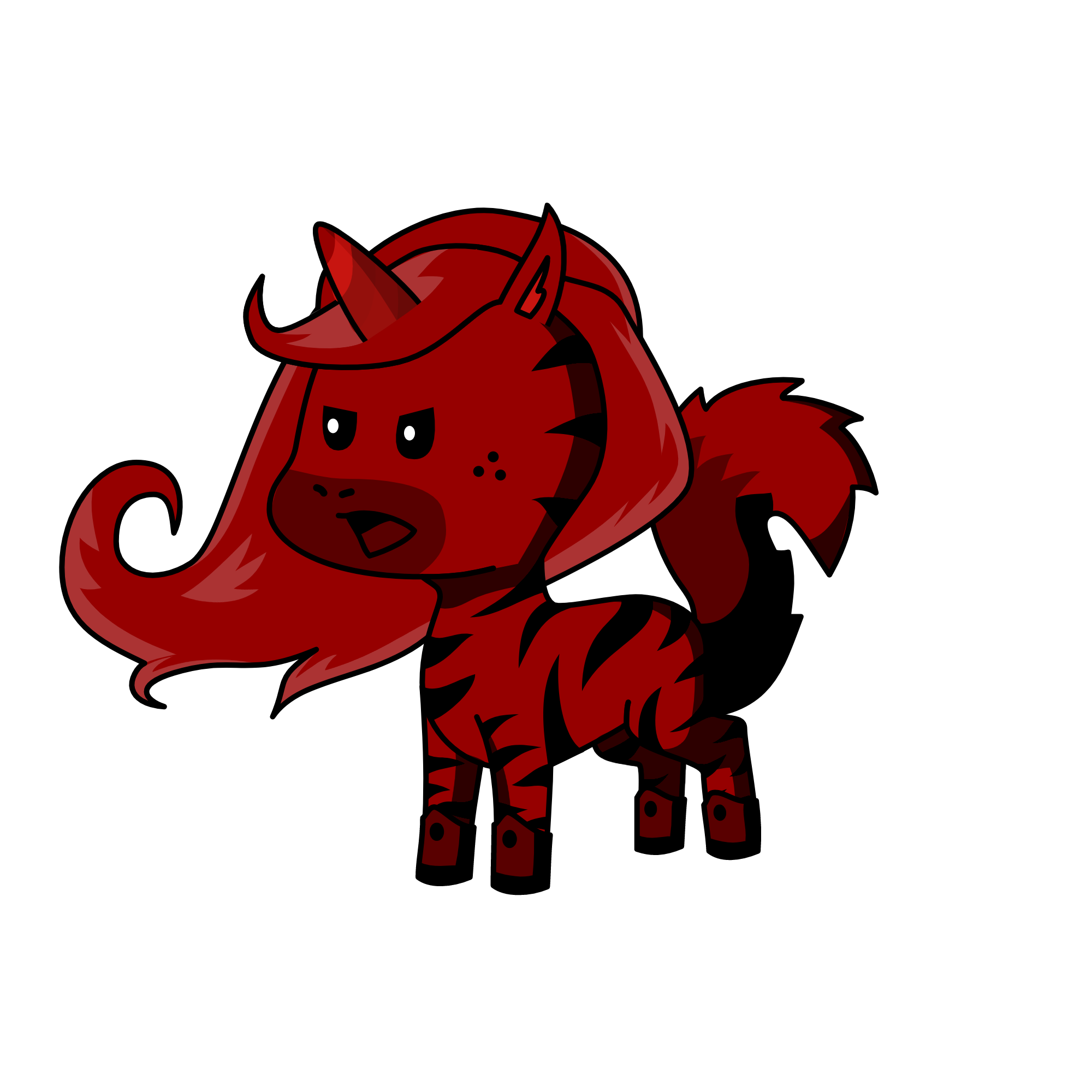 red fier, the unicorn