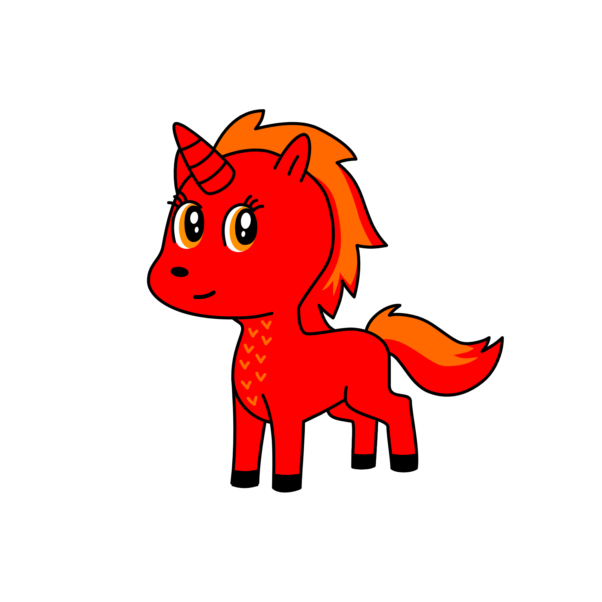 Fire, the unicorn