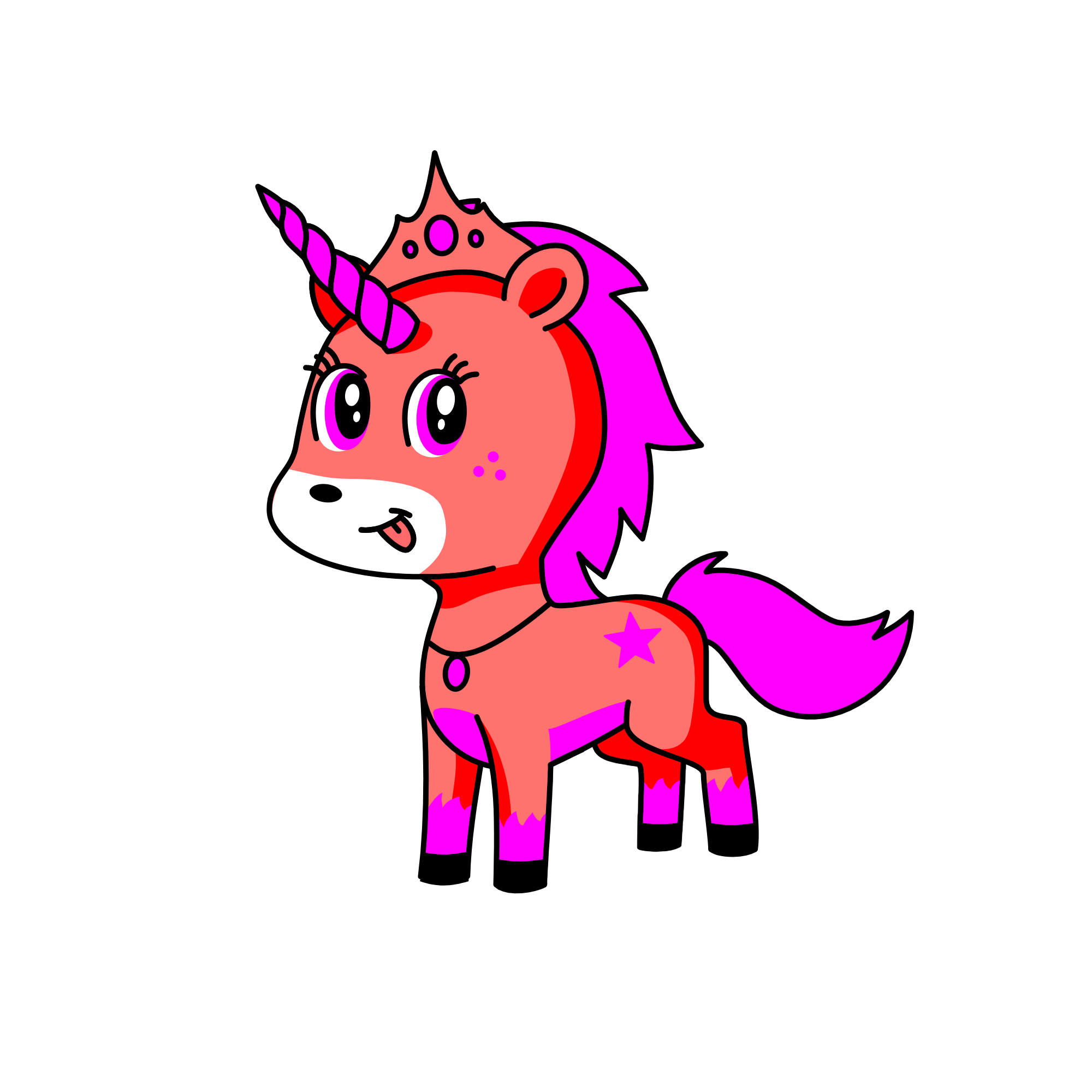 Neon, the unicorn