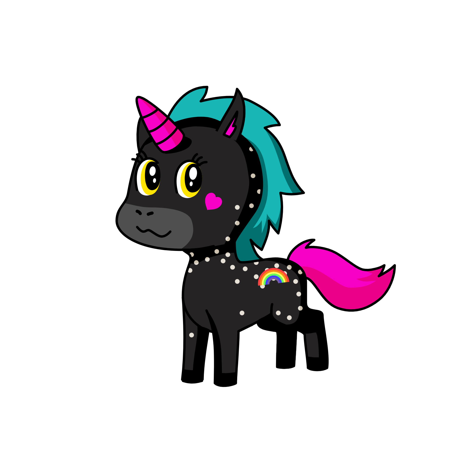 pusheen, the unicorn