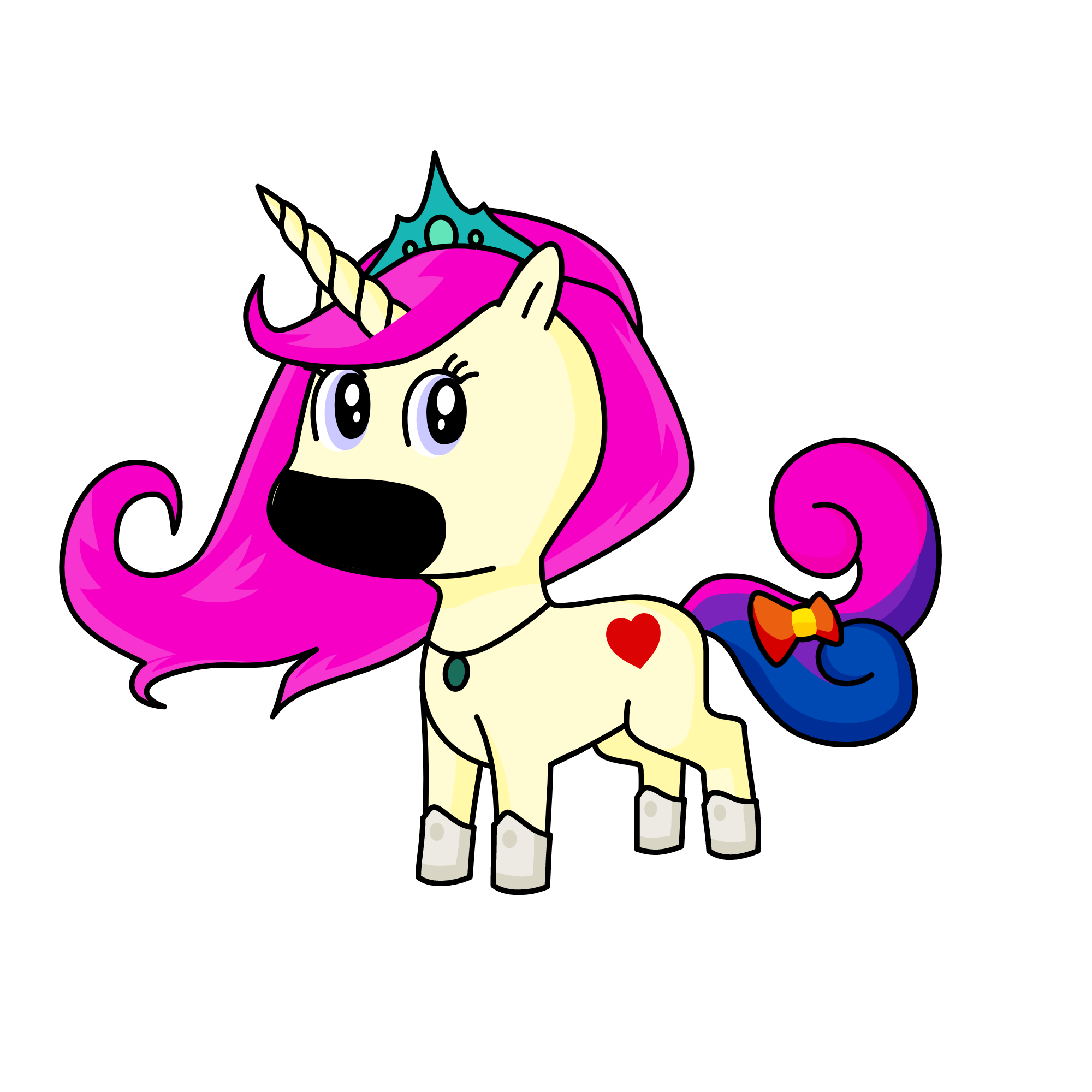 stop covid 19 , the unicorn