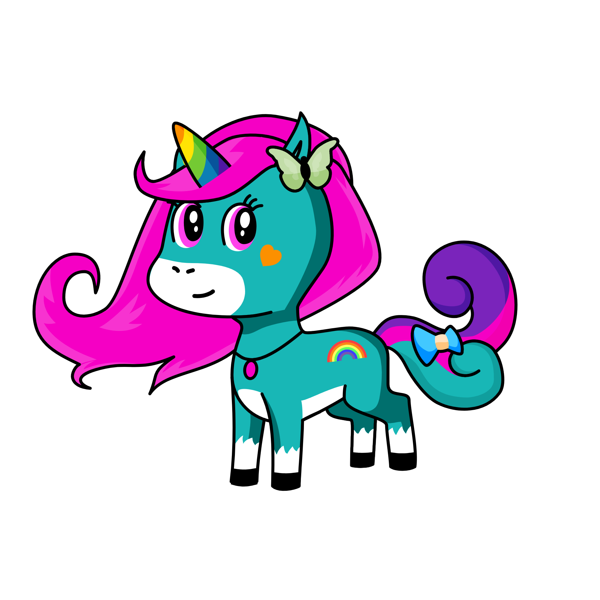Queen Elizbeth, the unicorn