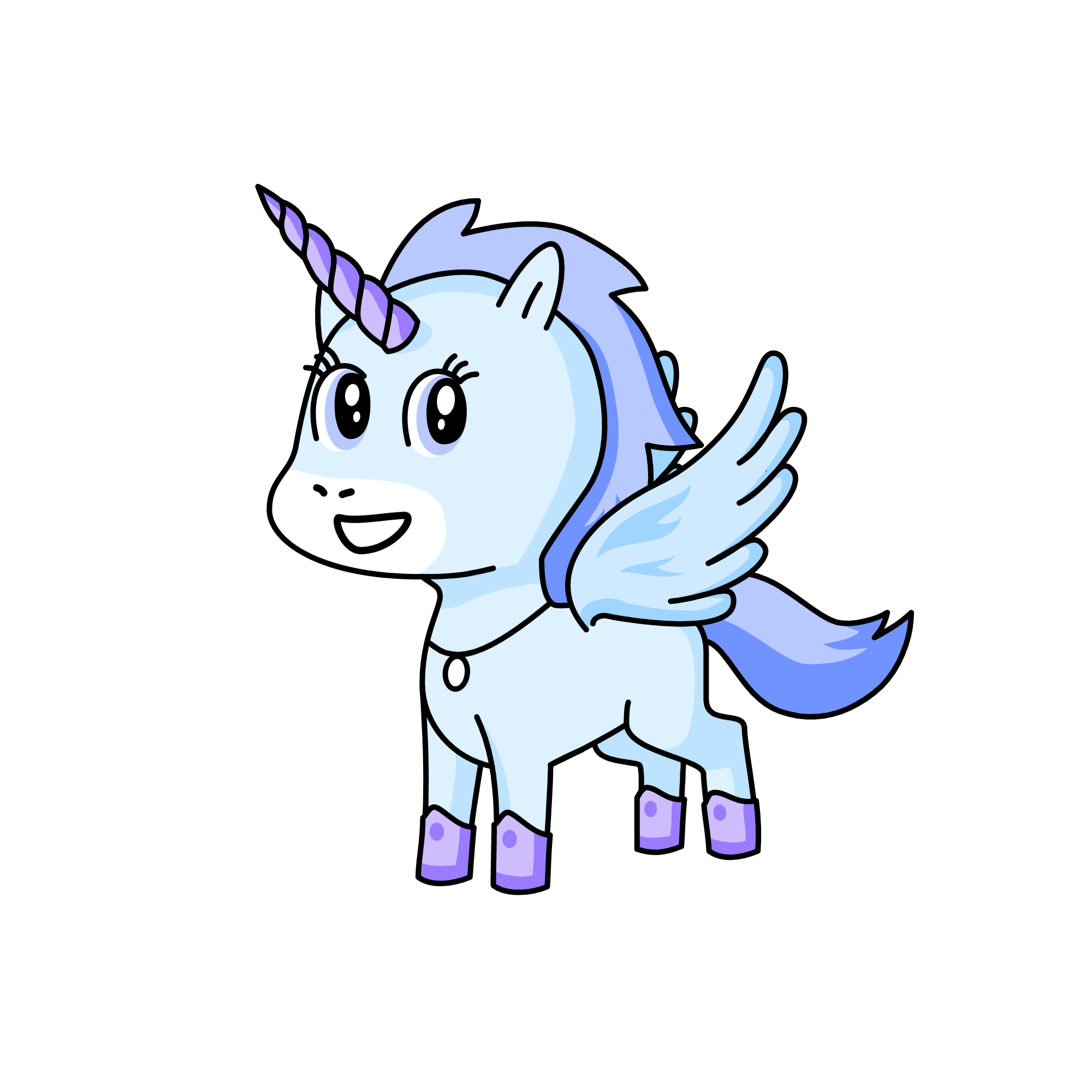 Stella cupcakes, the unicorn