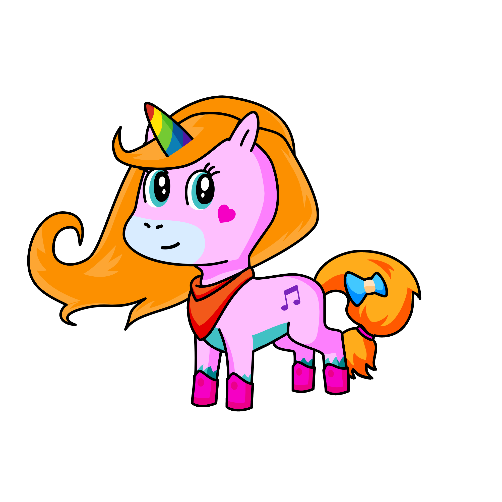 rainbow cowboy, the unicorn