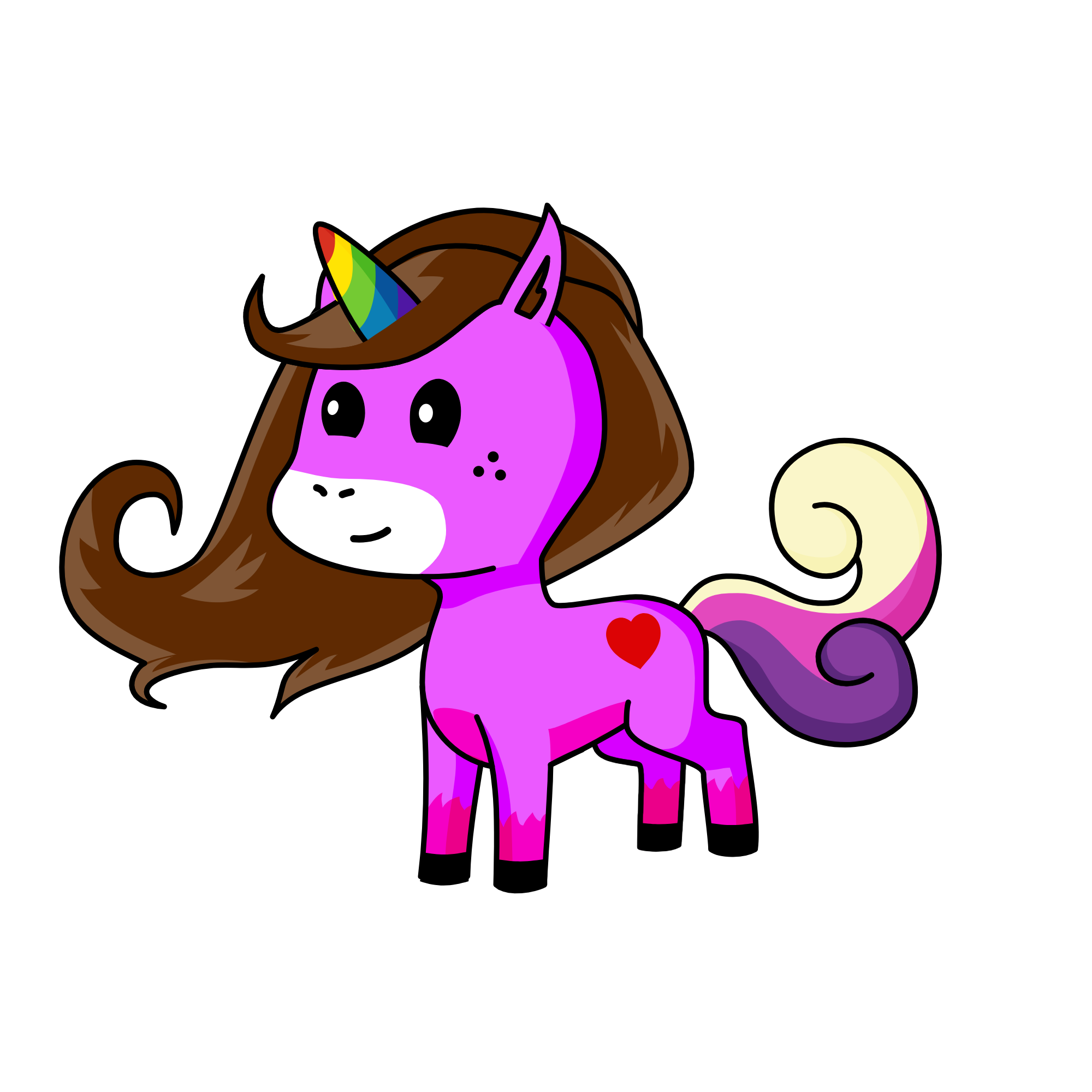 Rainbow , the unicorn