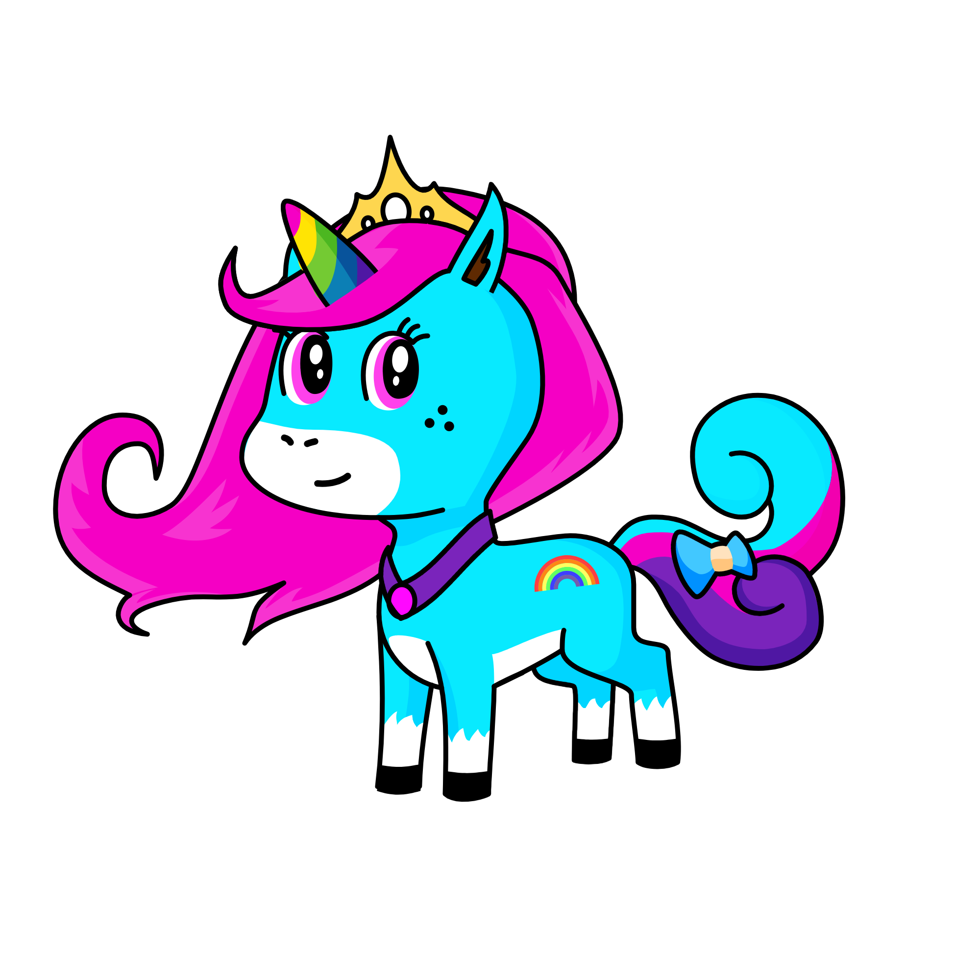 Princess Rainbow , the unicorn
