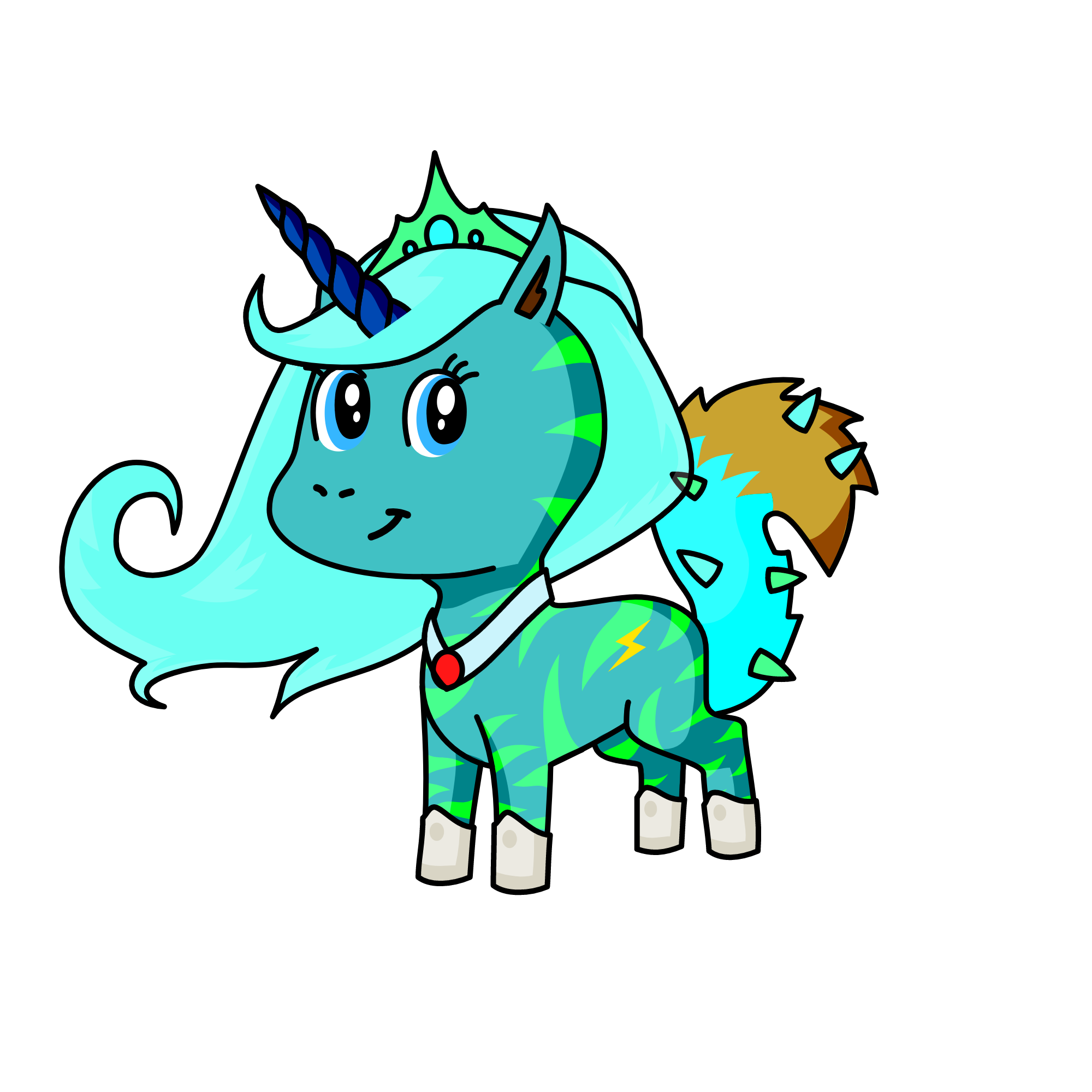 SILVER DUST, the unicorn