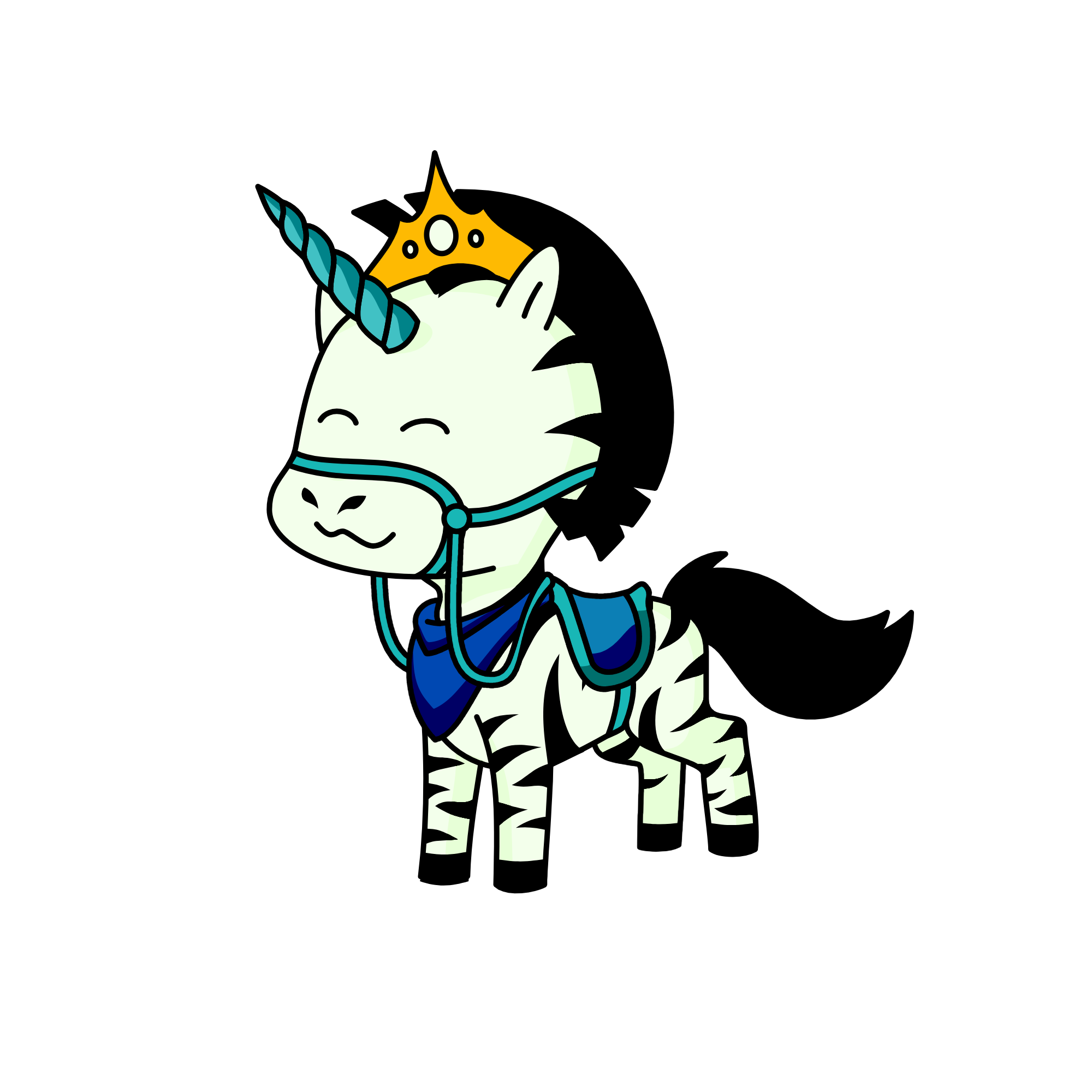 zebra, the unicorn