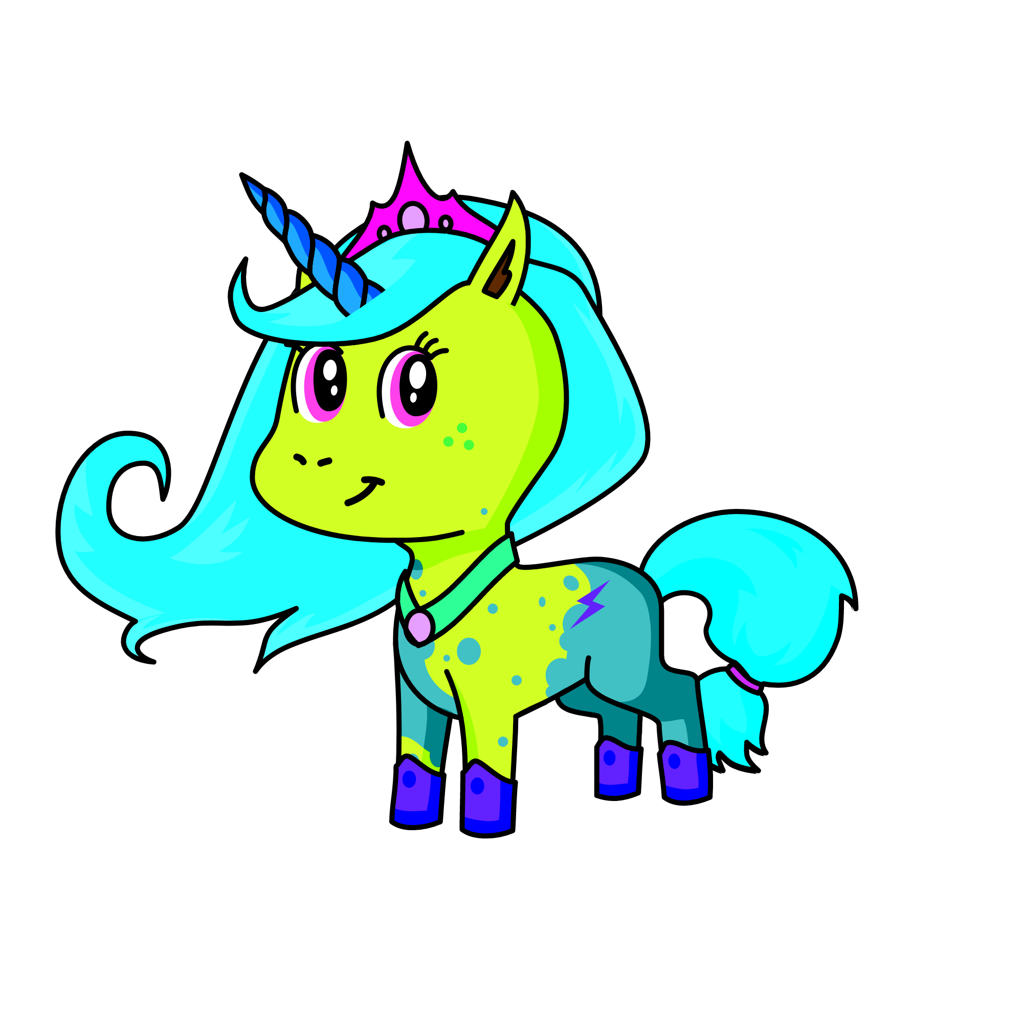 SILVER DUST, the unicorn