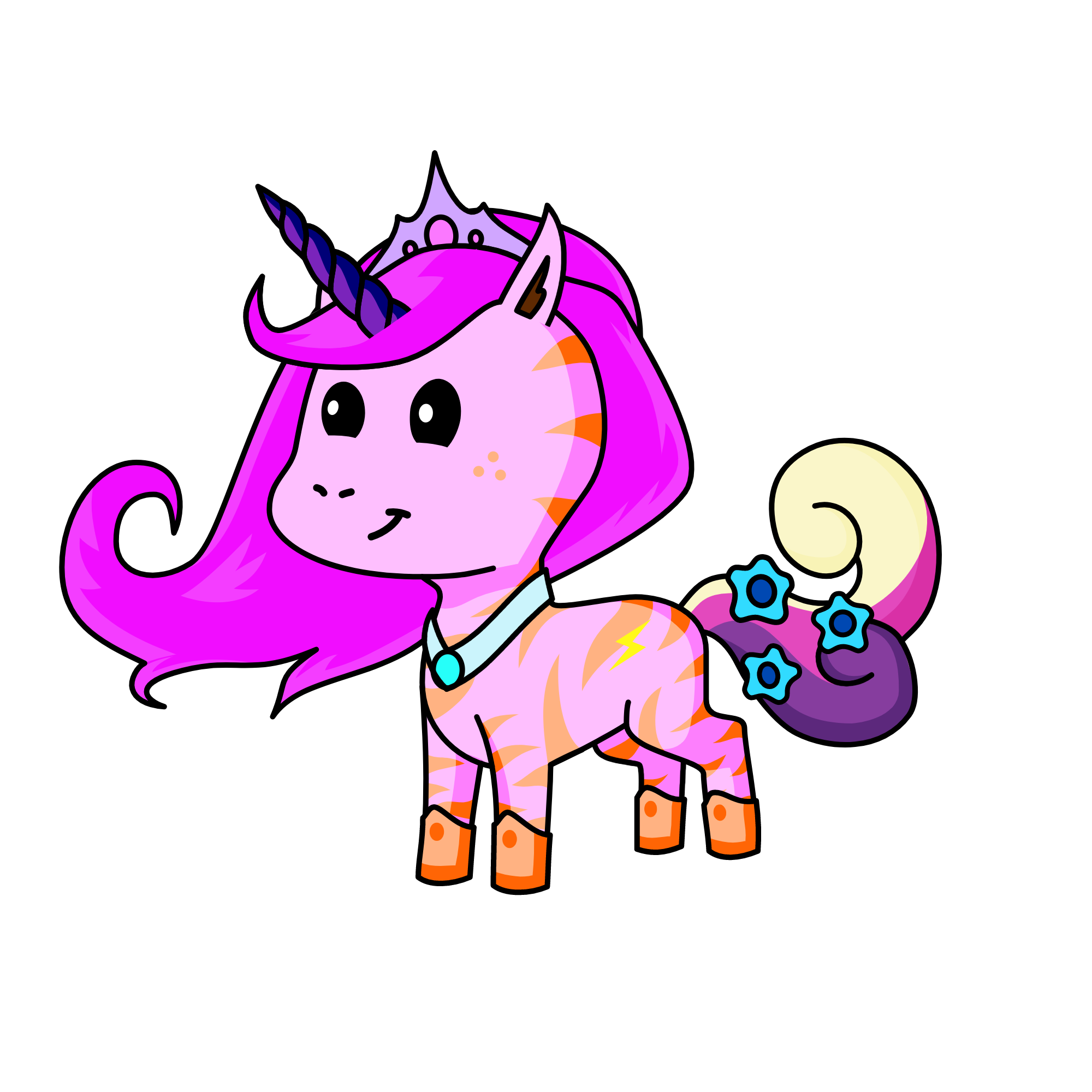 SILVER DUST, the unicorn