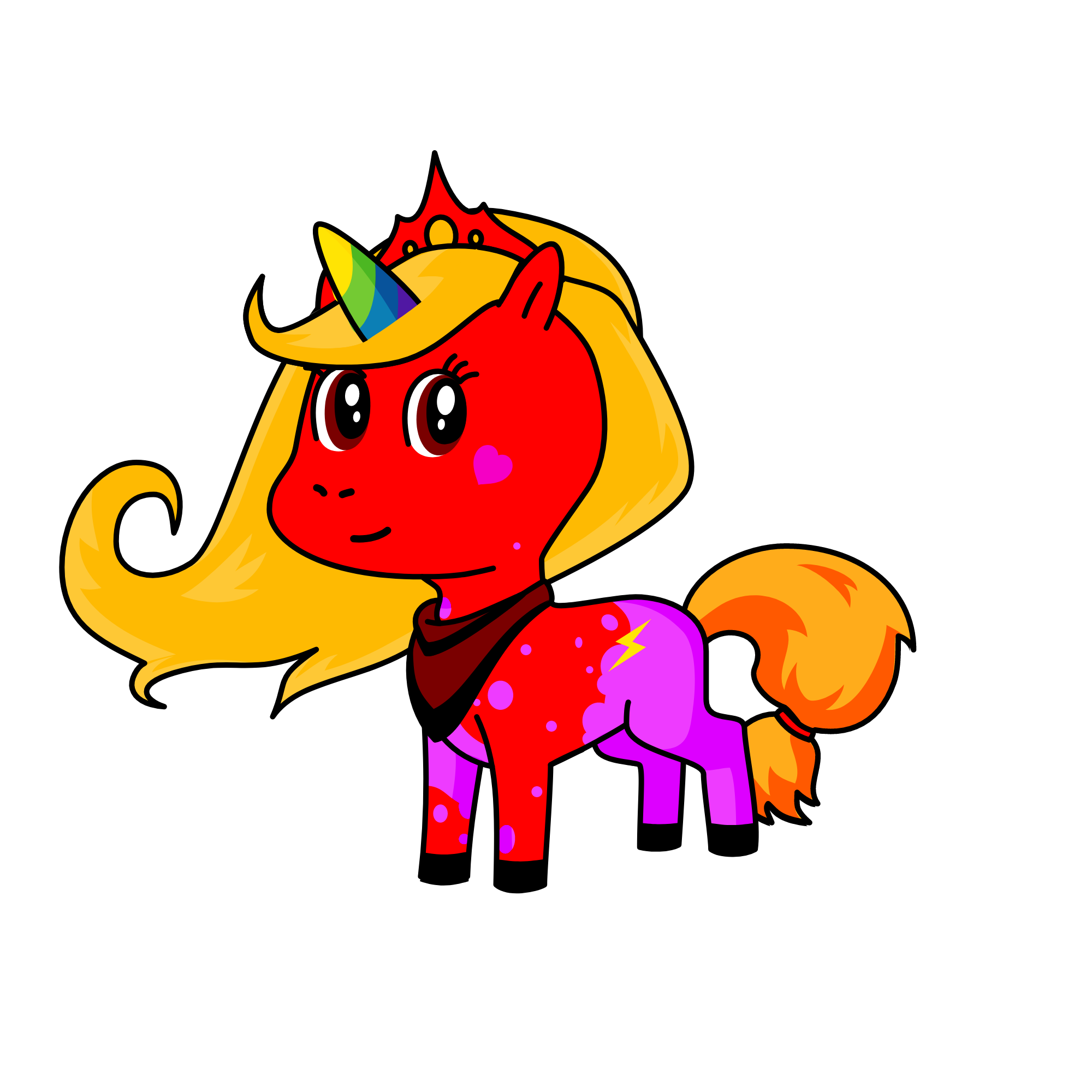 flame, the unicorn