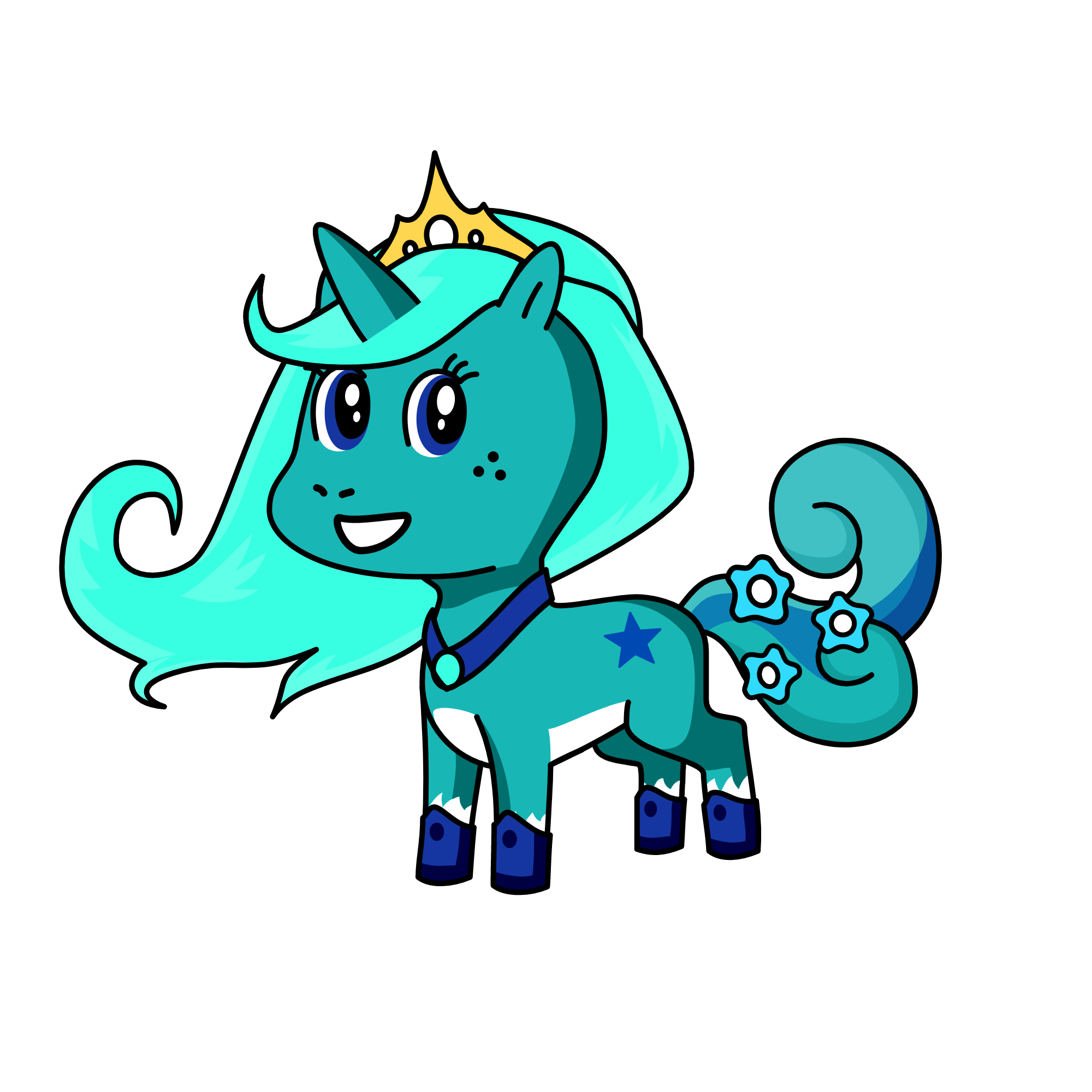 ice princess, the unicorn