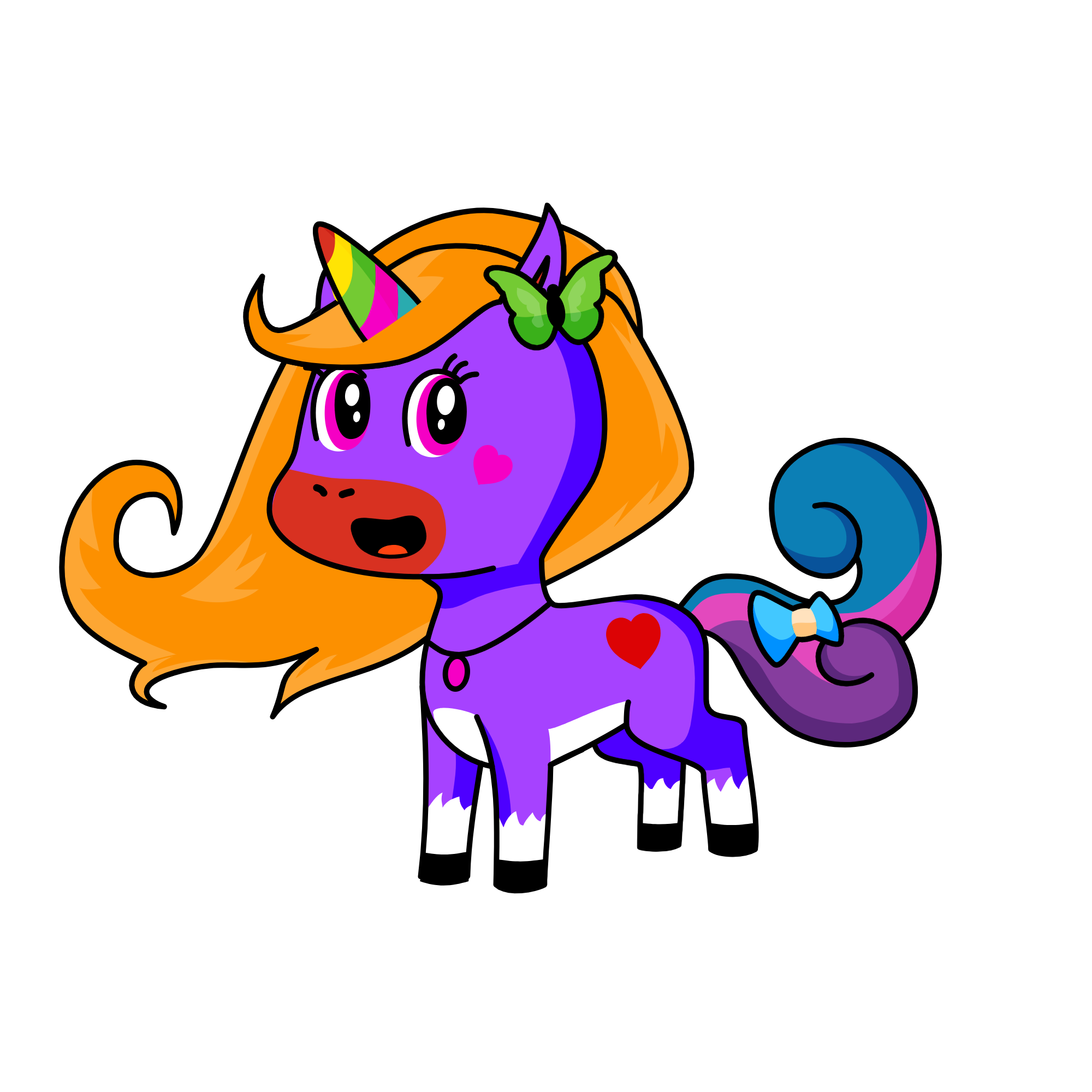 Princess Beautiful, the unicorn