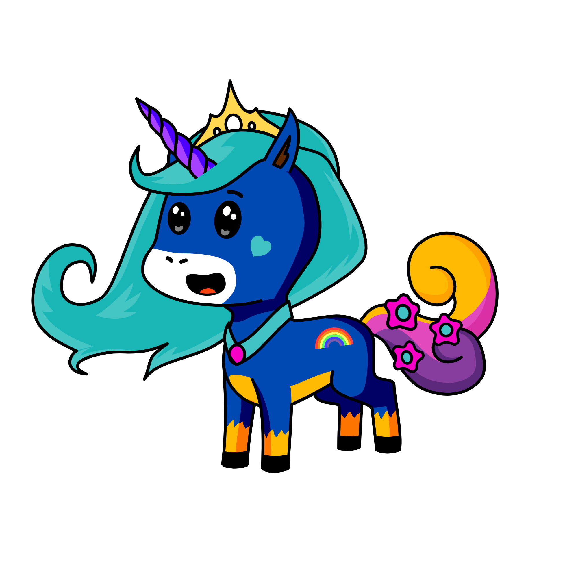 Queen Maria, the unicorn