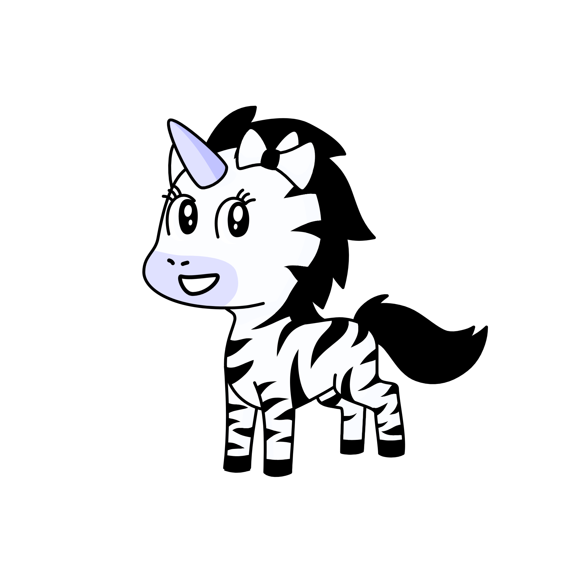 zebra, the unicorn