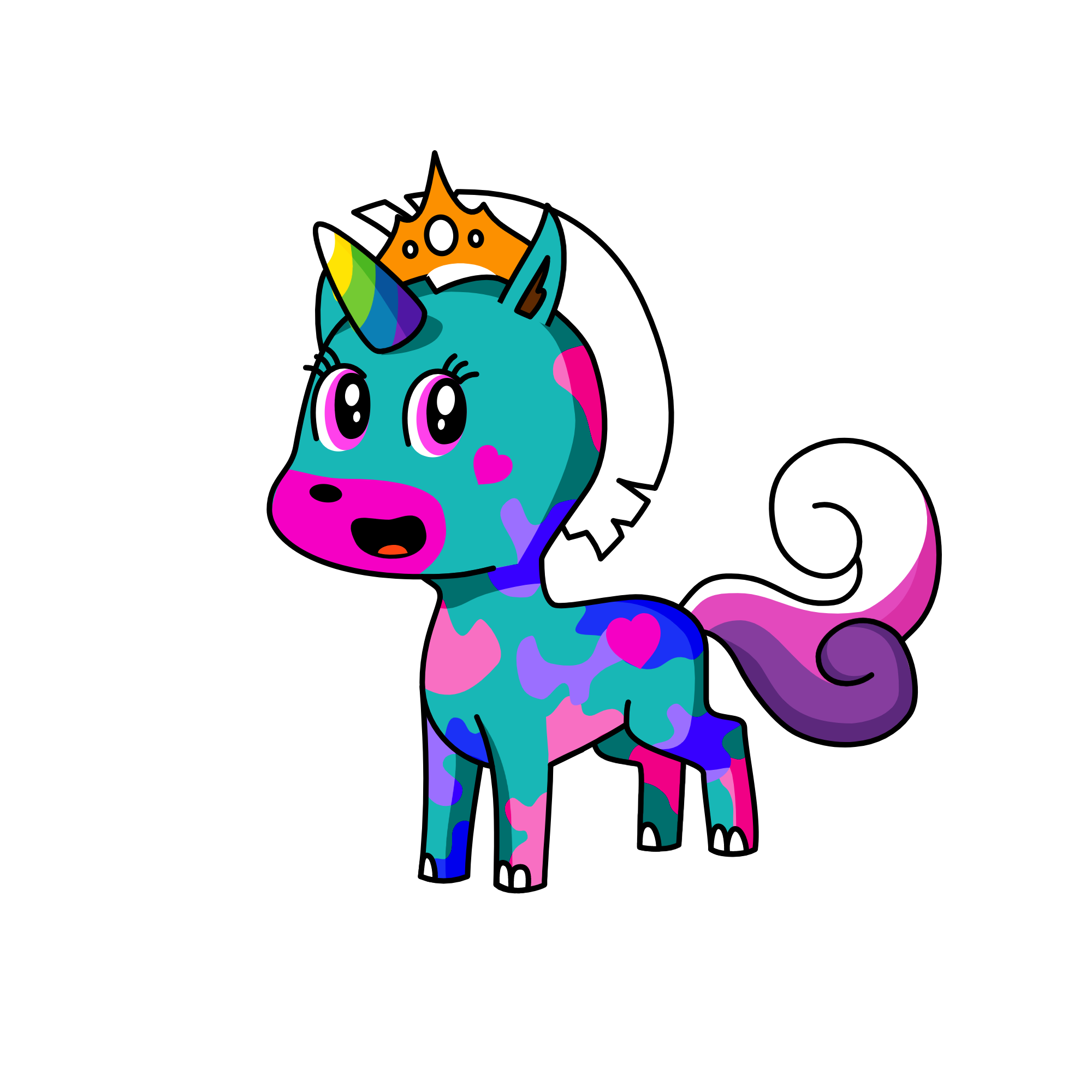 Baboucheka, the unicorn