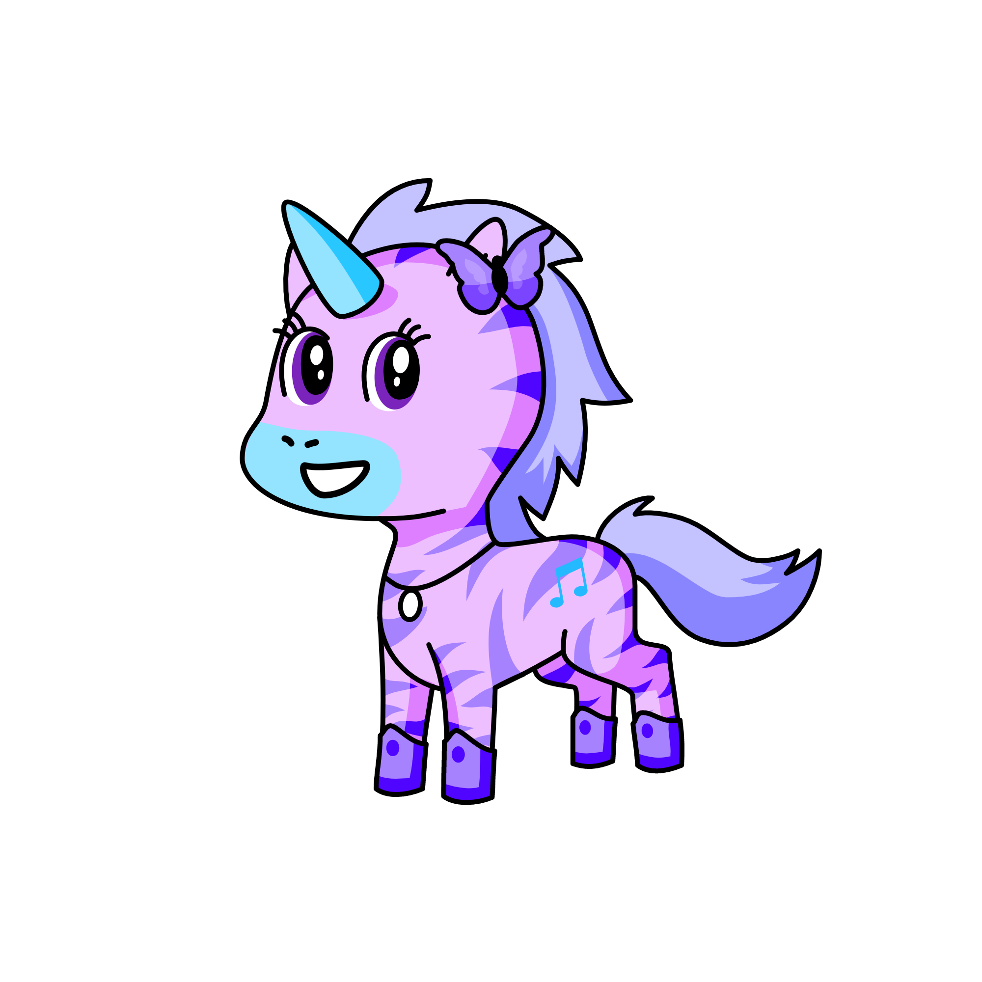 flutershy , the unicorn