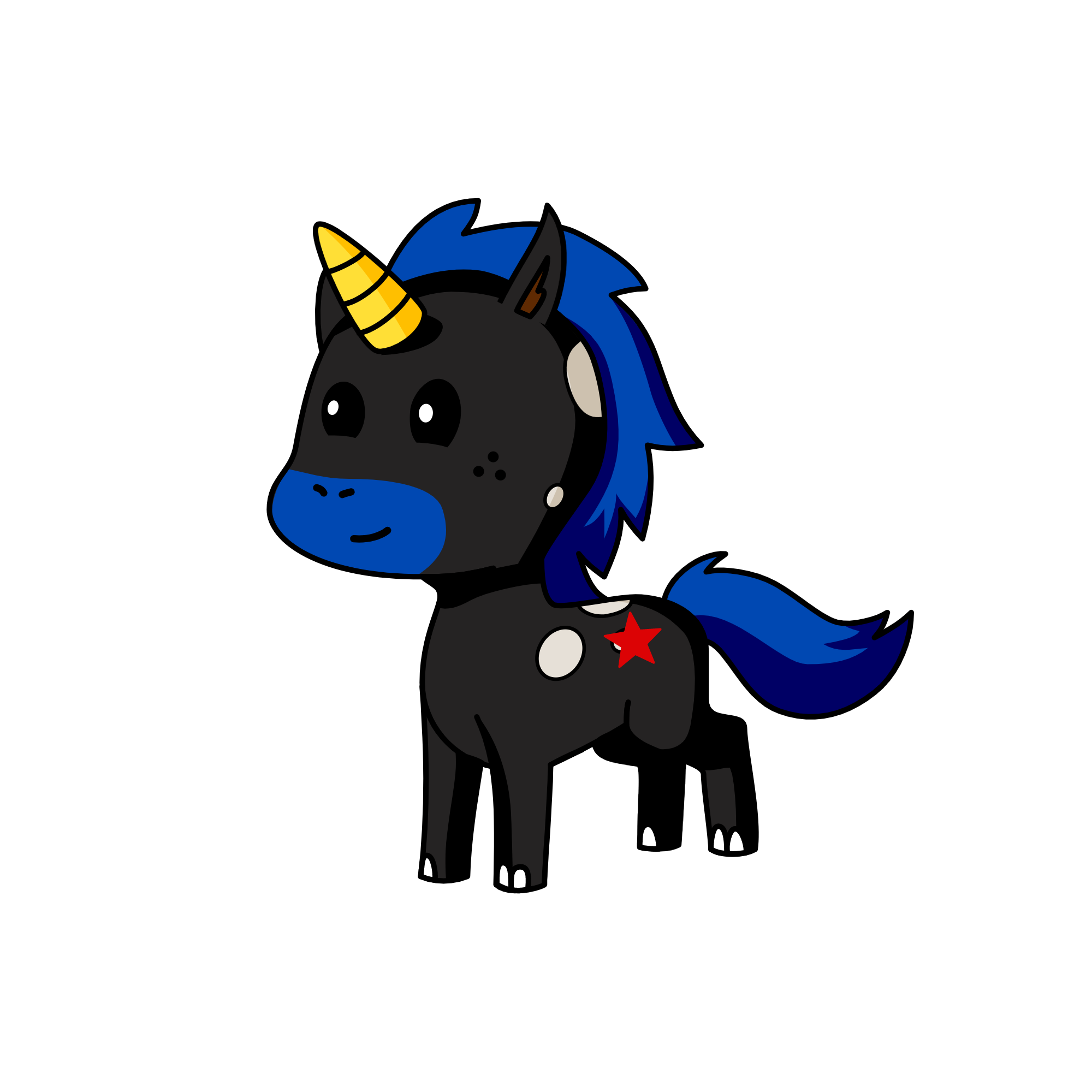 Midnight, the unicorn