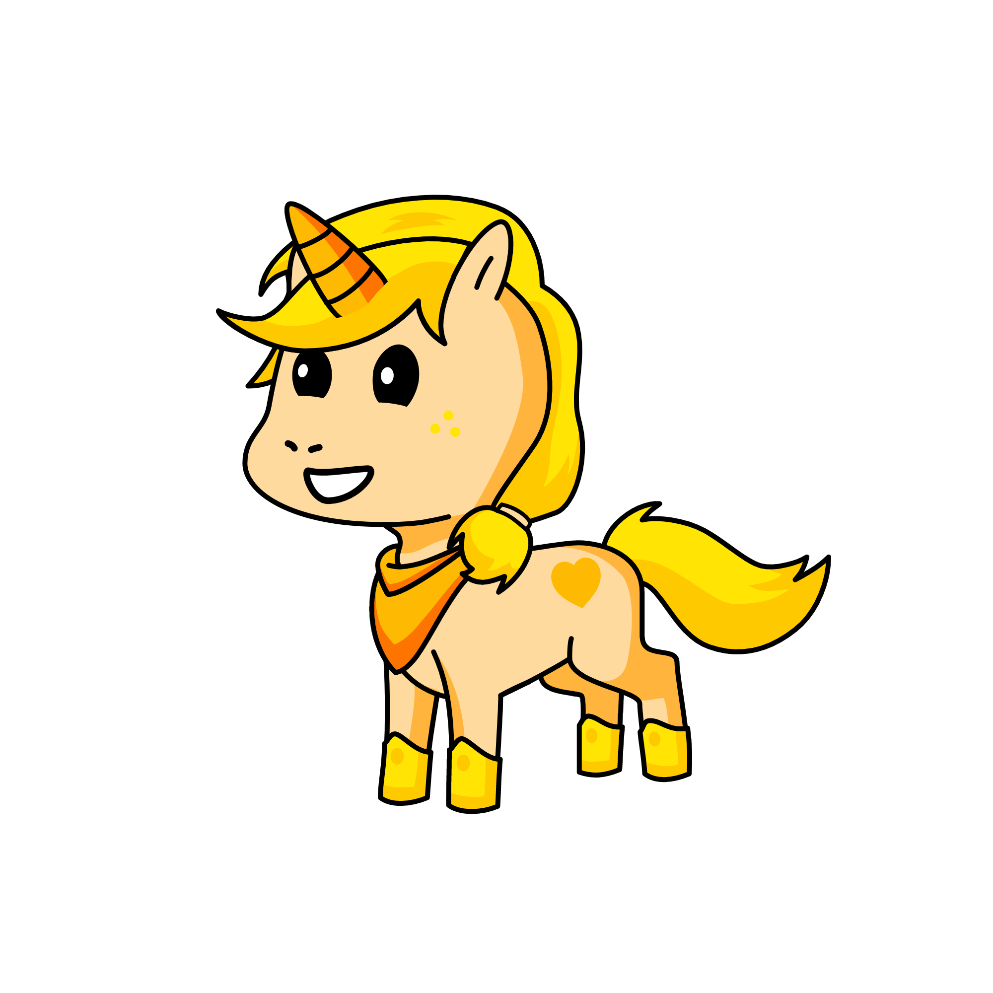goldy, the unicorn
