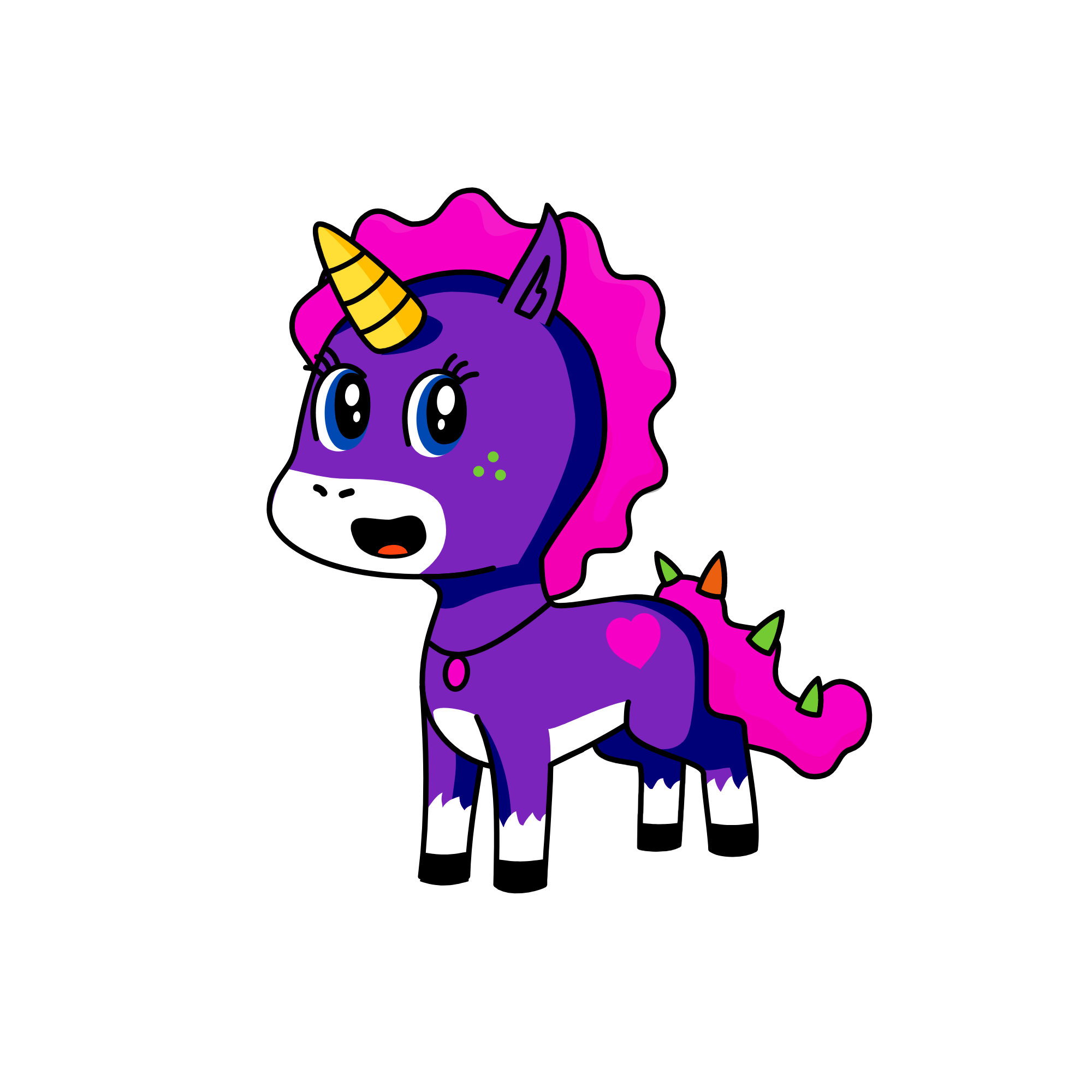 Curly, the unicorn