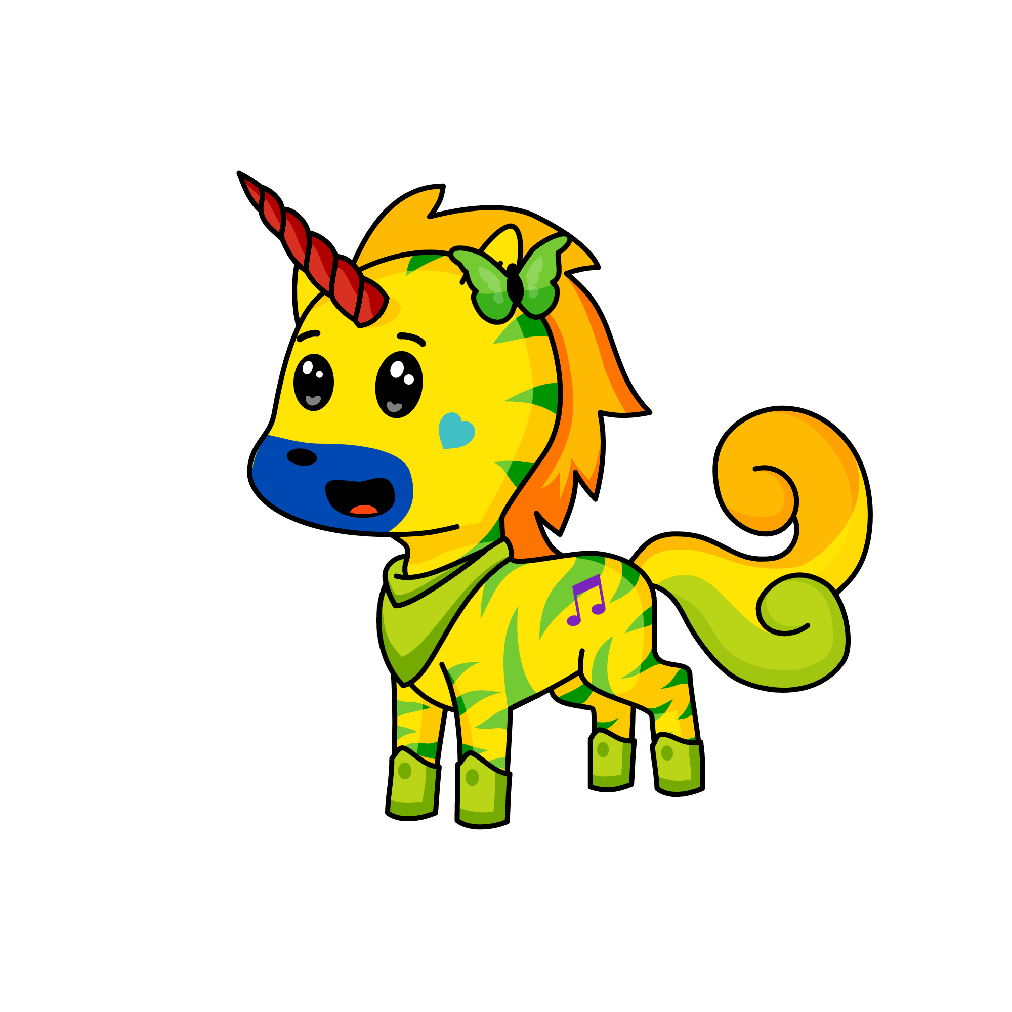 pufferina, the unicorn