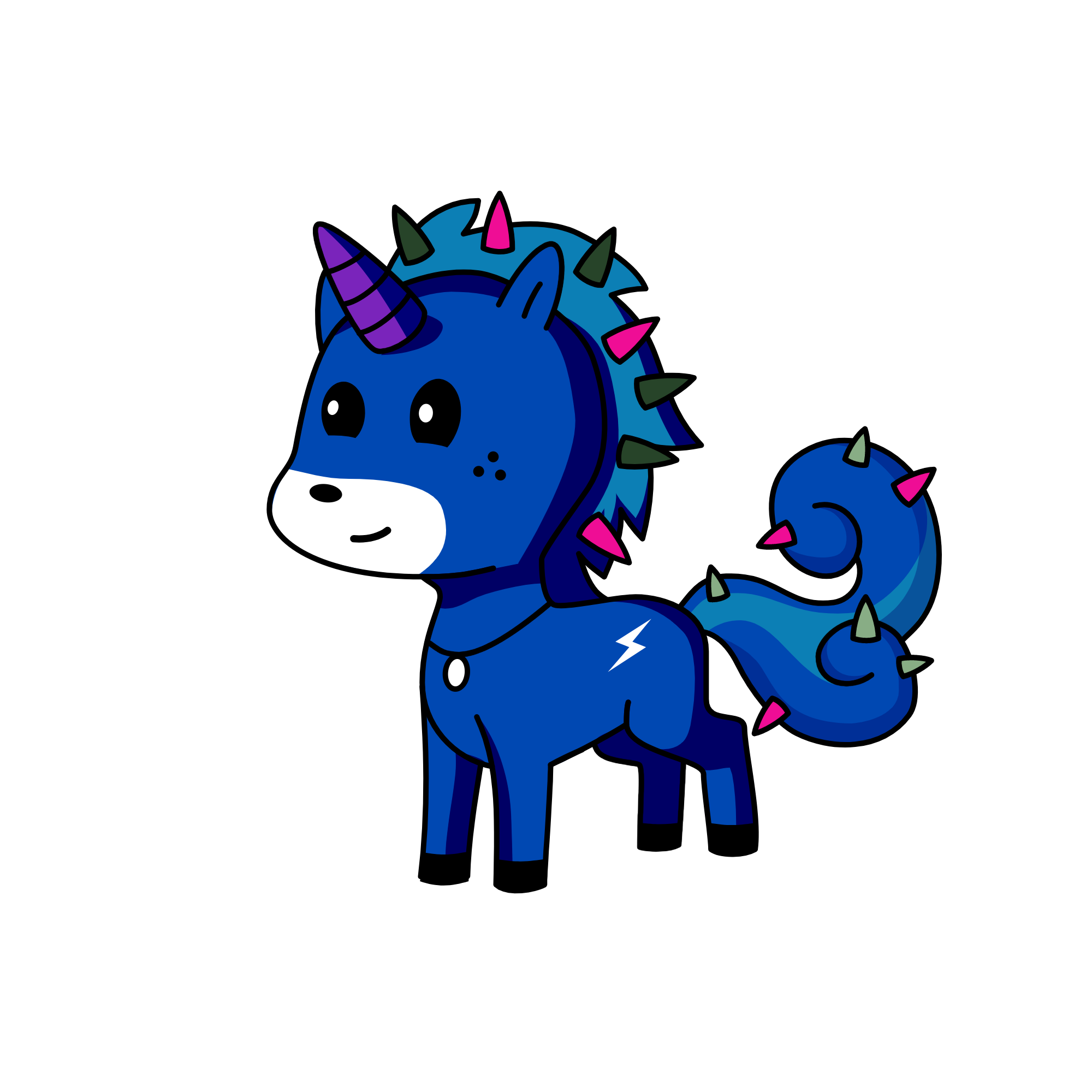 moonlight, the unicorn