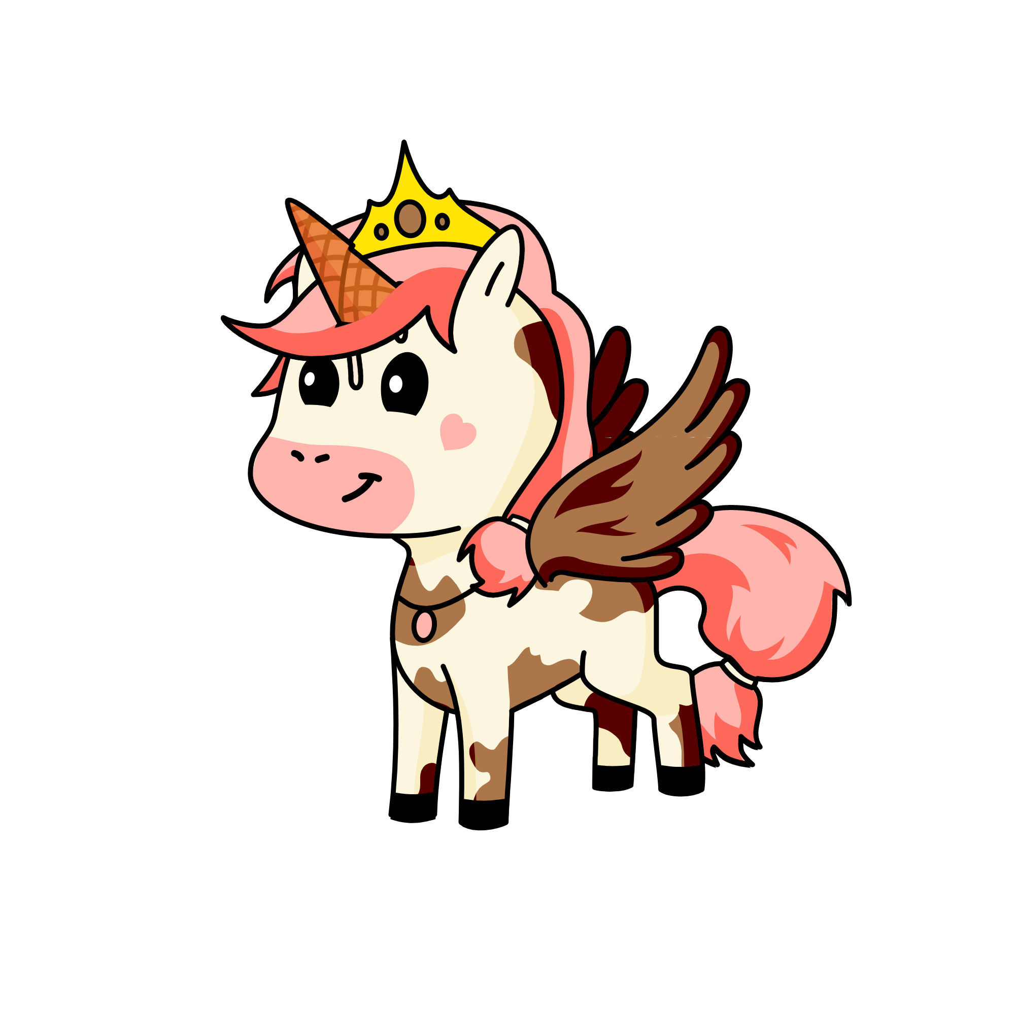 The Icecream Queen, the unicorn