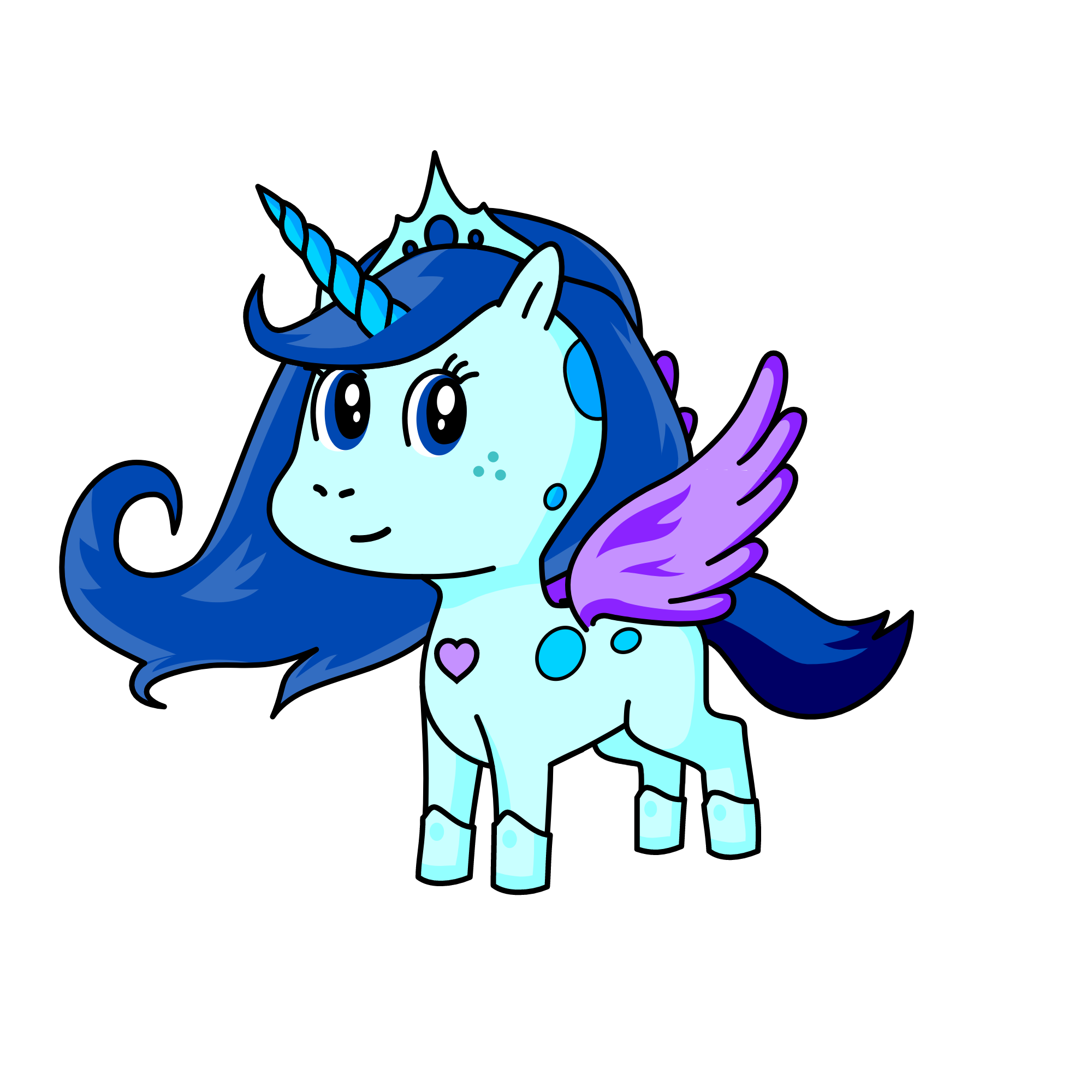 ❄️Snow flake❄️, the unicorn