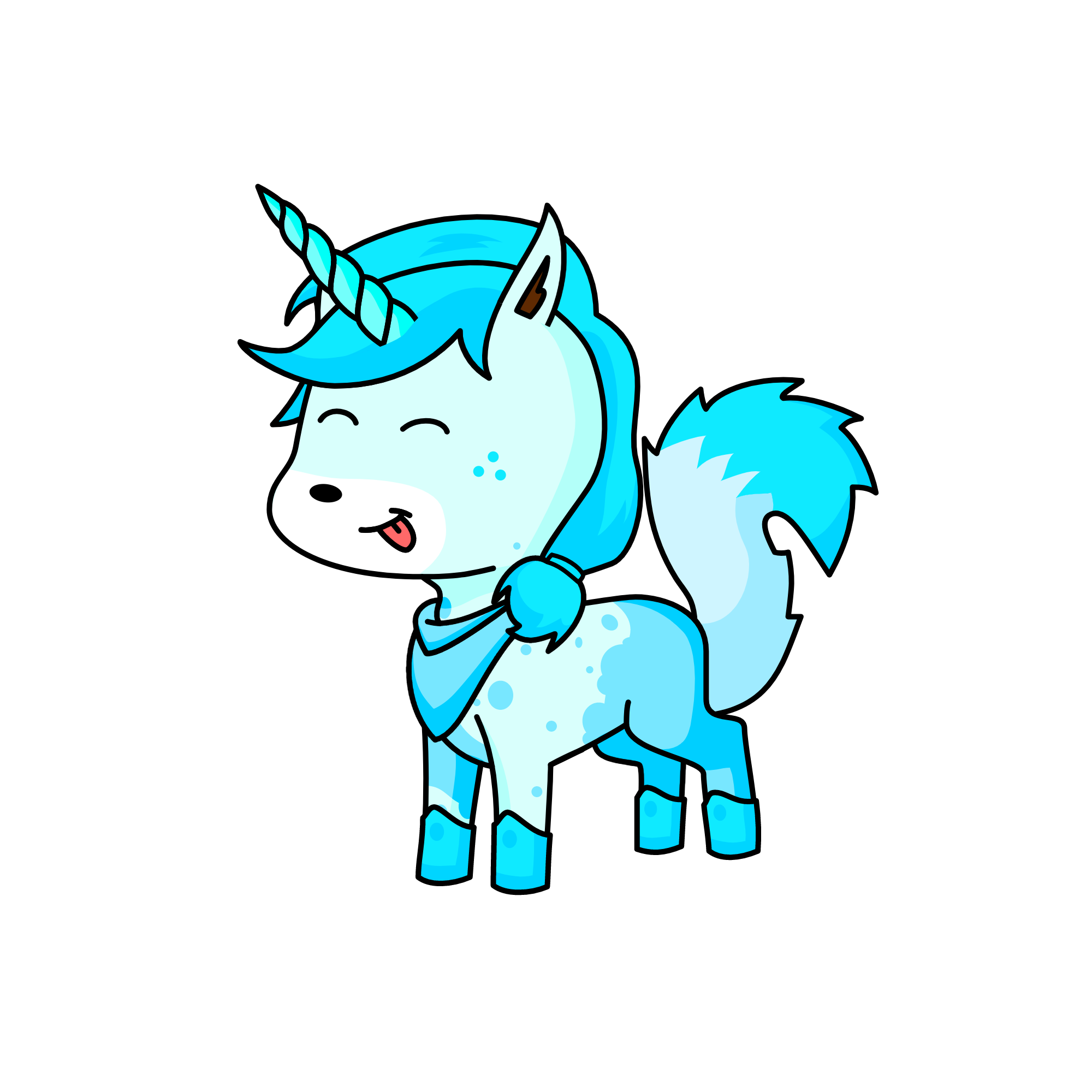 Snowball, the unicorn